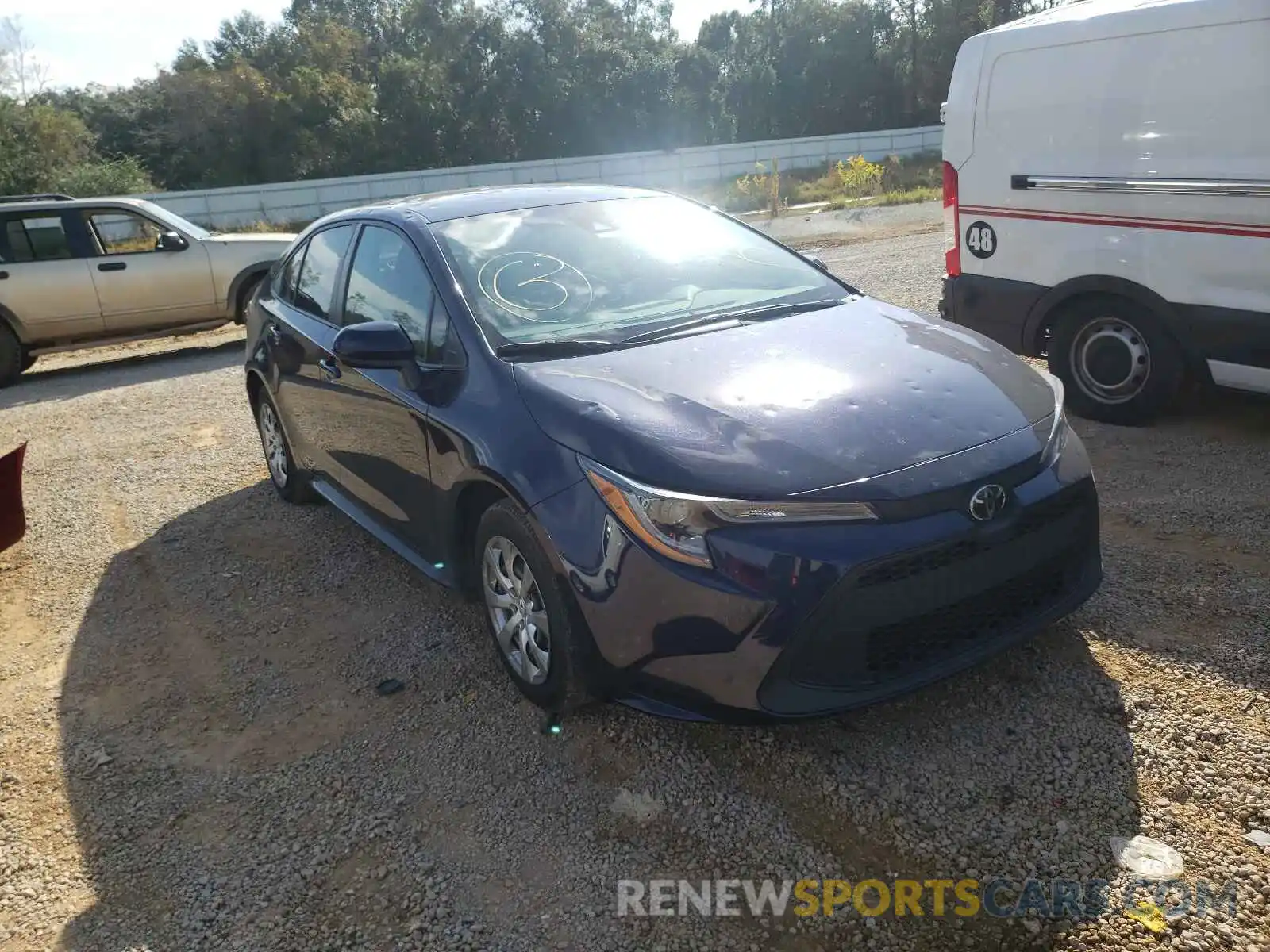 1 Photograph of a damaged car JTDEPMAE5MJ123814 TOYOTA COROLLA 2021