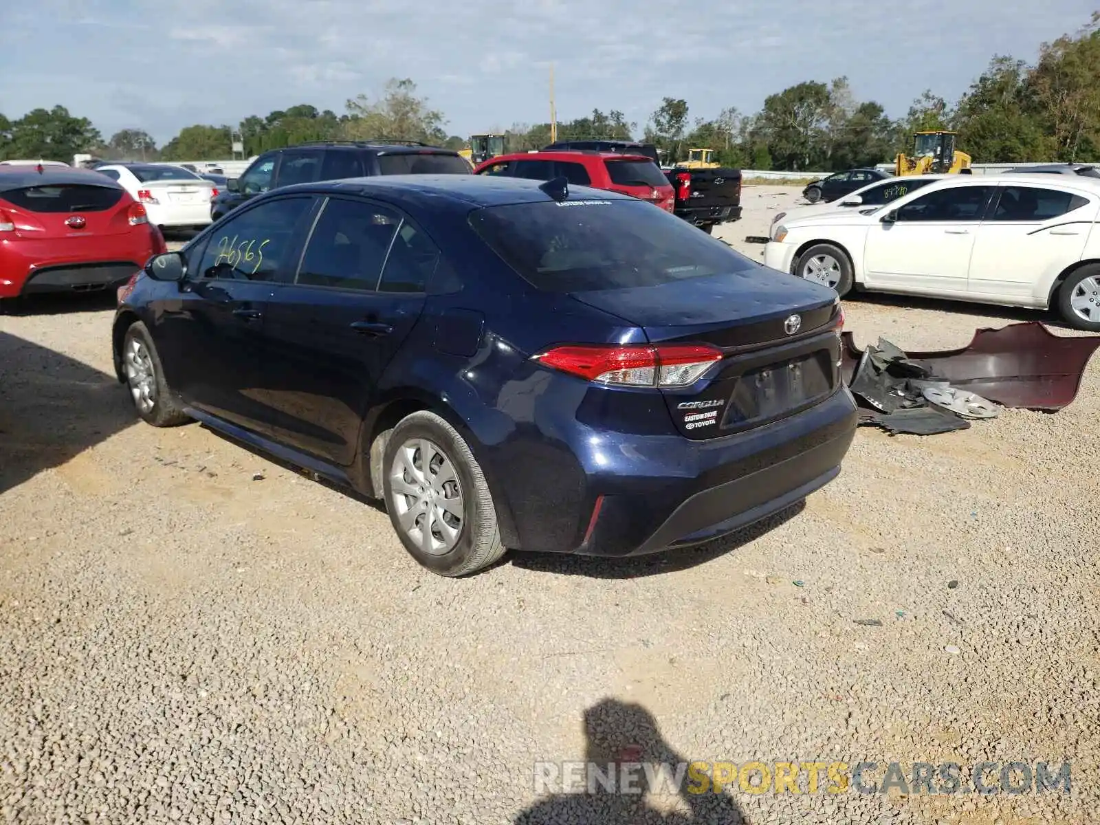 3 Photograph of a damaged car JTDEPMAE5MJ123814 TOYOTA COROLLA 2021