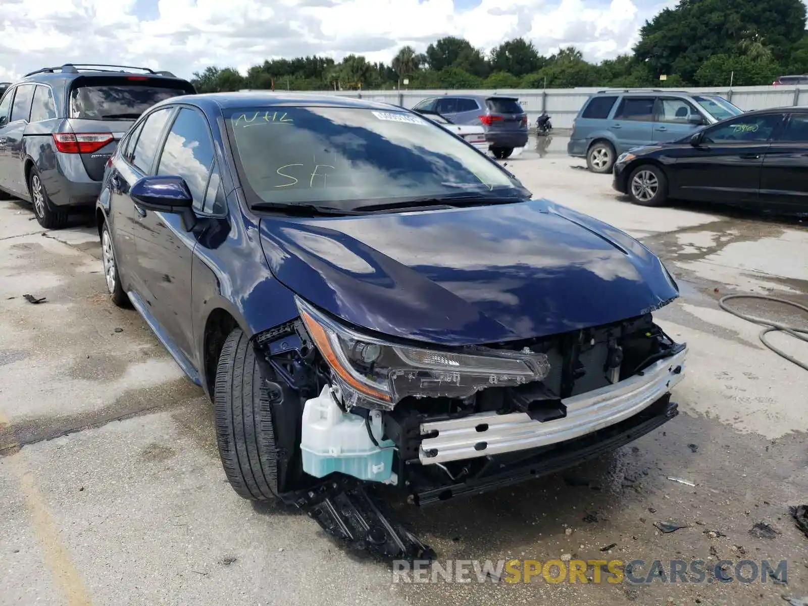 1 Photograph of a damaged car JTDEPMAE5MJ123960 TOYOTA COROLLA 2021