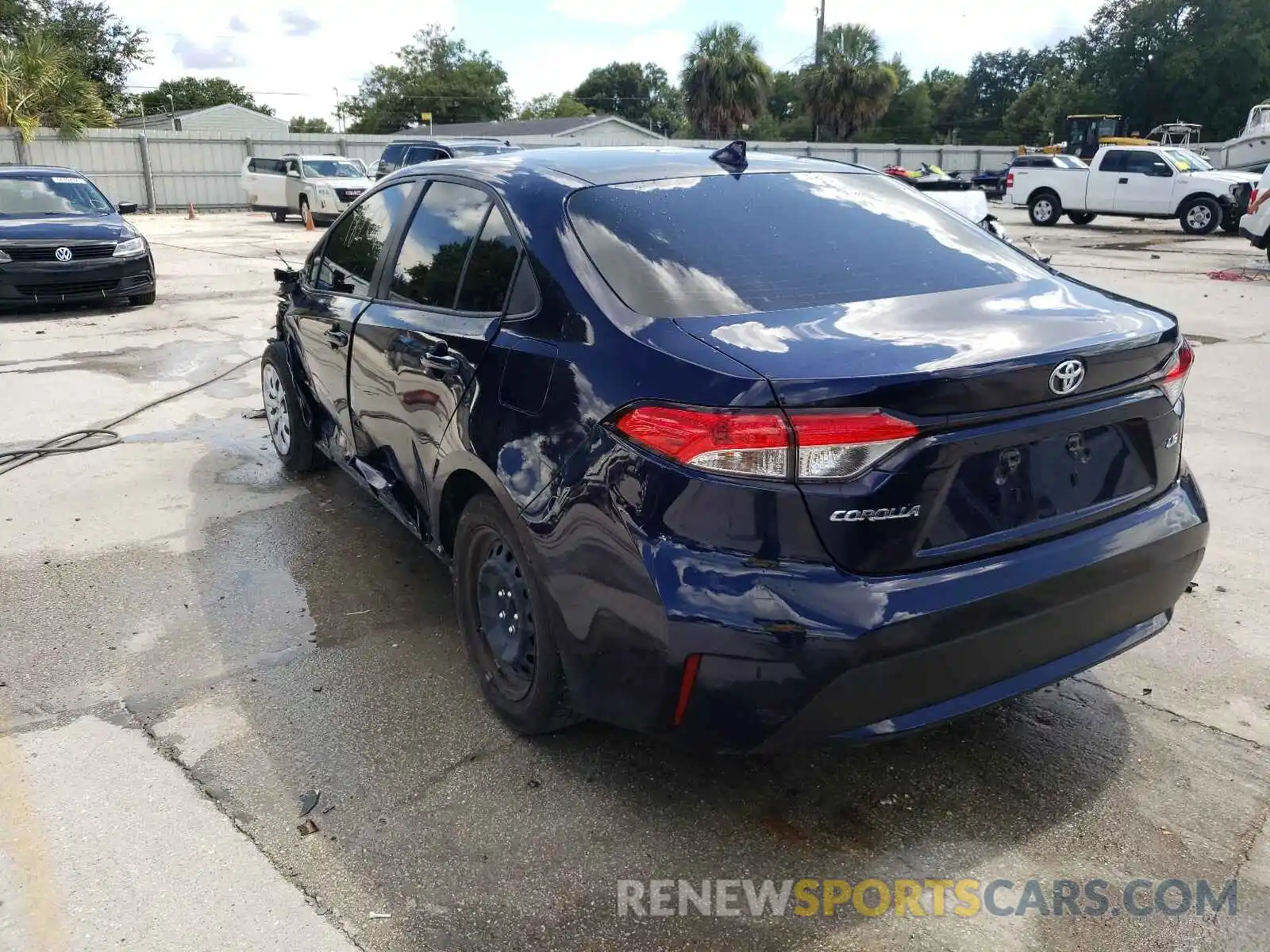 3 Photograph of a damaged car JTDEPMAE5MJ123960 TOYOTA COROLLA 2021