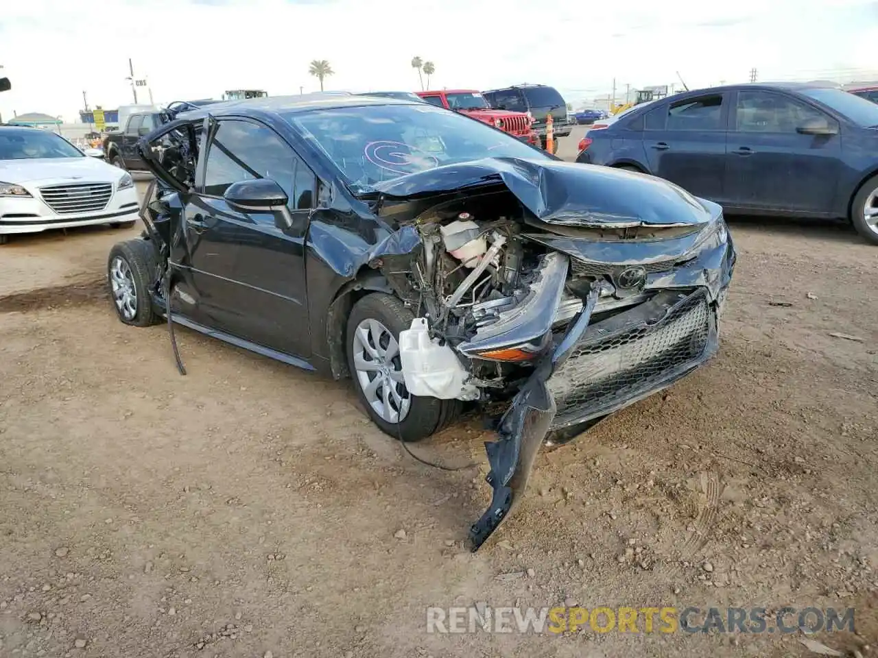 1 Photograph of a damaged car JTDEPMAE5MJ124381 TOYOTA COROLLA 2021