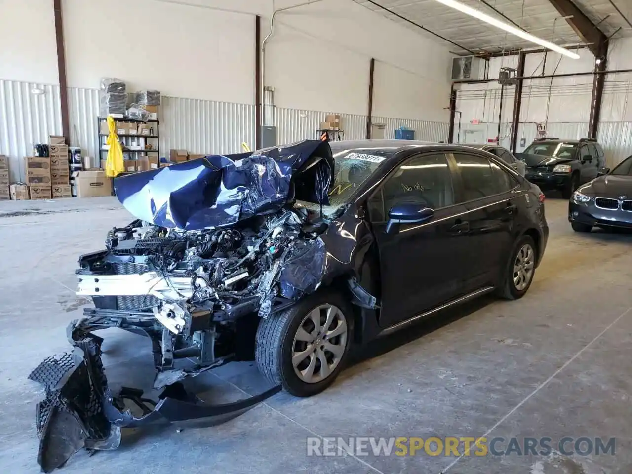 2 Photograph of a damaged car JTDEPMAE5MJ124557 TOYOTA COROLLA 2021