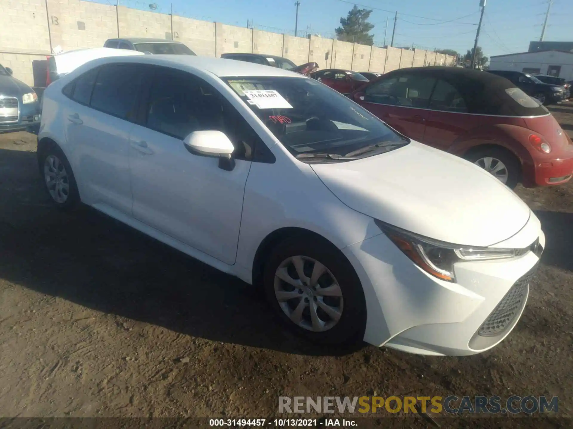 1 Photograph of a damaged car JTDEPMAE5MJ124610 TOYOTA COROLLA 2021