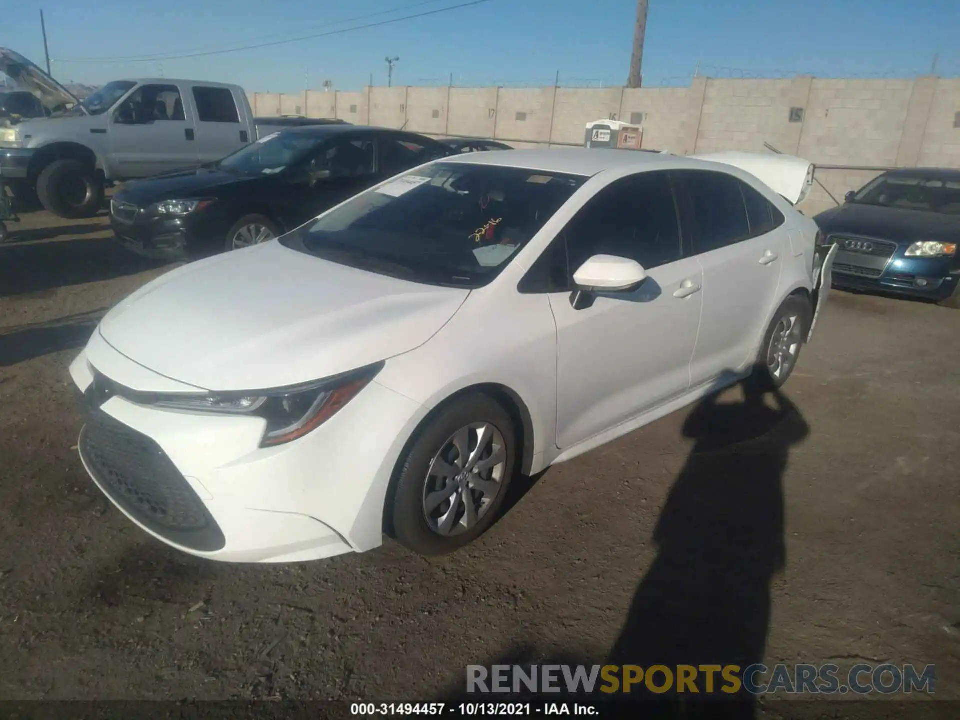 2 Photograph of a damaged car JTDEPMAE5MJ124610 TOYOTA COROLLA 2021