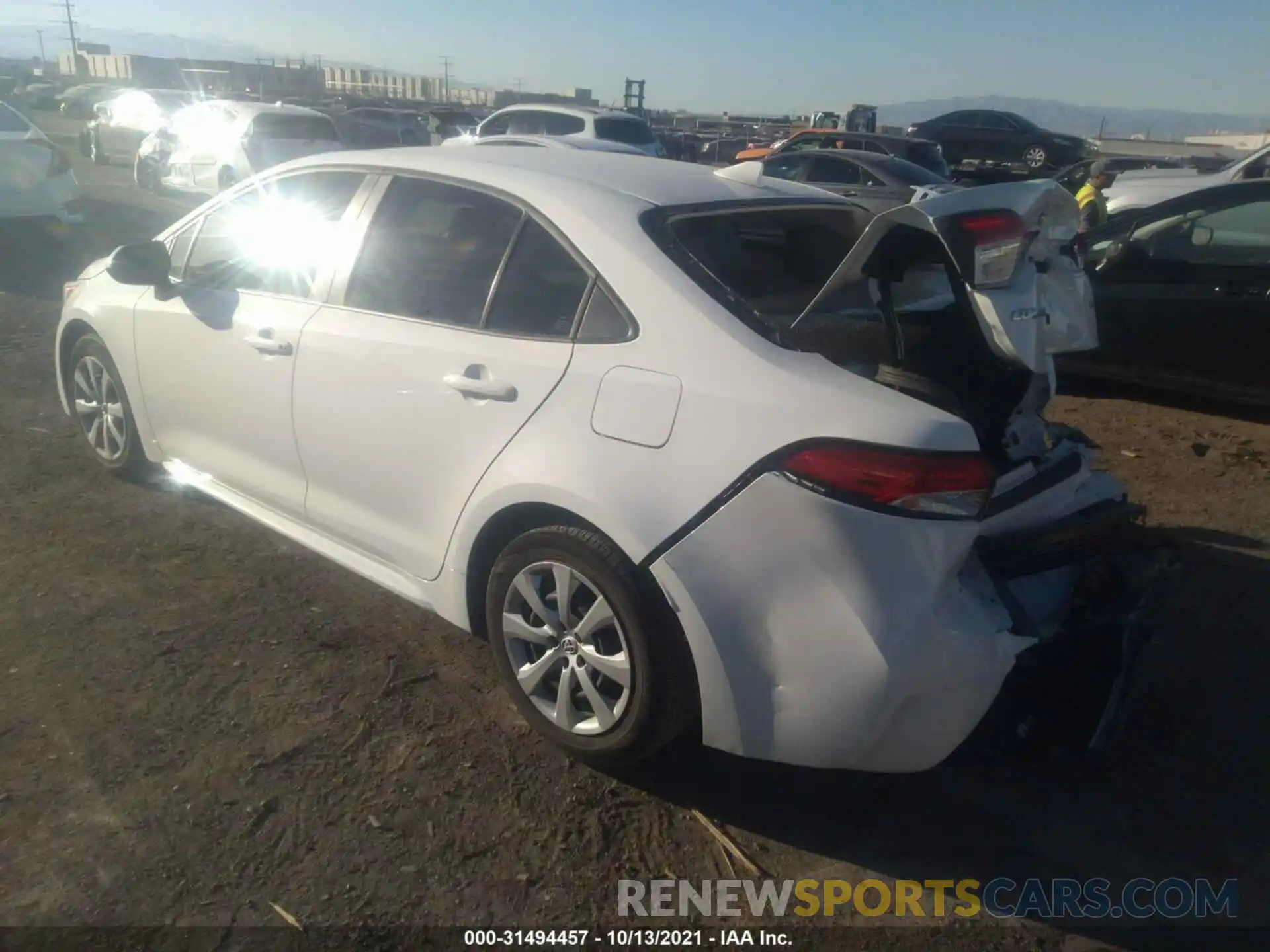 3 Photograph of a damaged car JTDEPMAE5MJ124610 TOYOTA COROLLA 2021