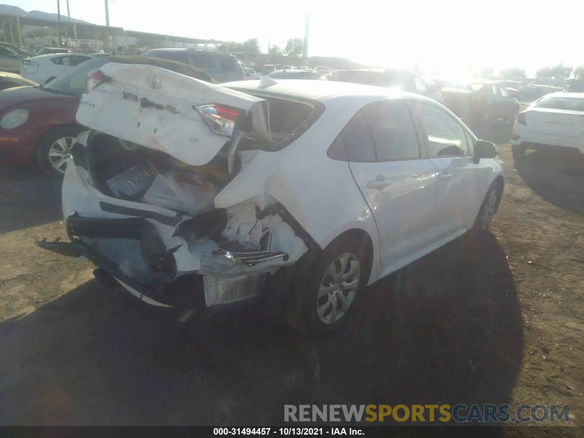 4 Photograph of a damaged car JTDEPMAE5MJ124610 TOYOTA COROLLA 2021