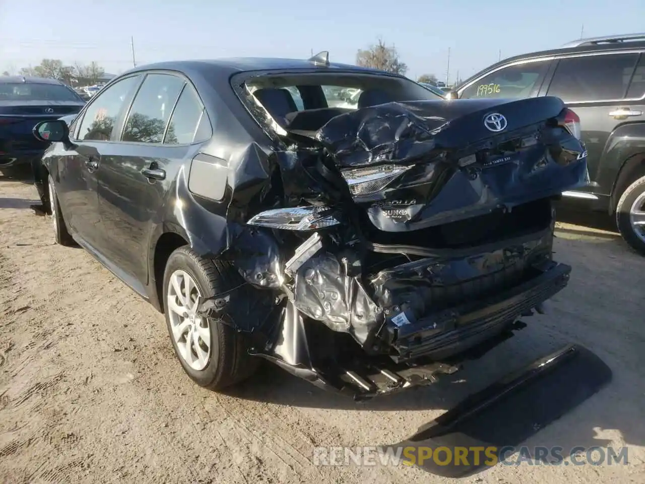 3 Photograph of a damaged car JTDEPMAE5MJ125093 TOYOTA COROLLA 2021