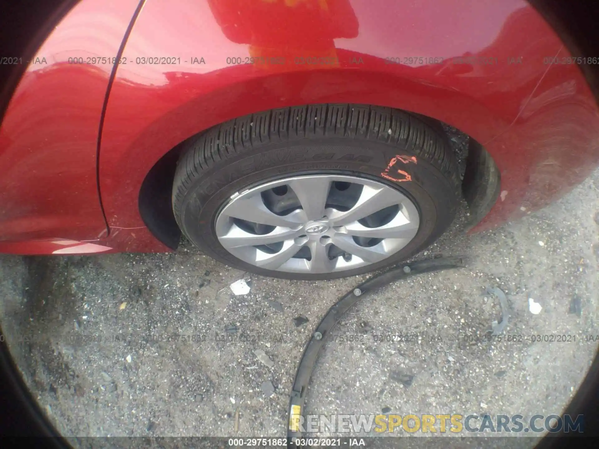 13 Photograph of a damaged car JTDEPMAE5MJ125255 TOYOTA COROLLA 2021