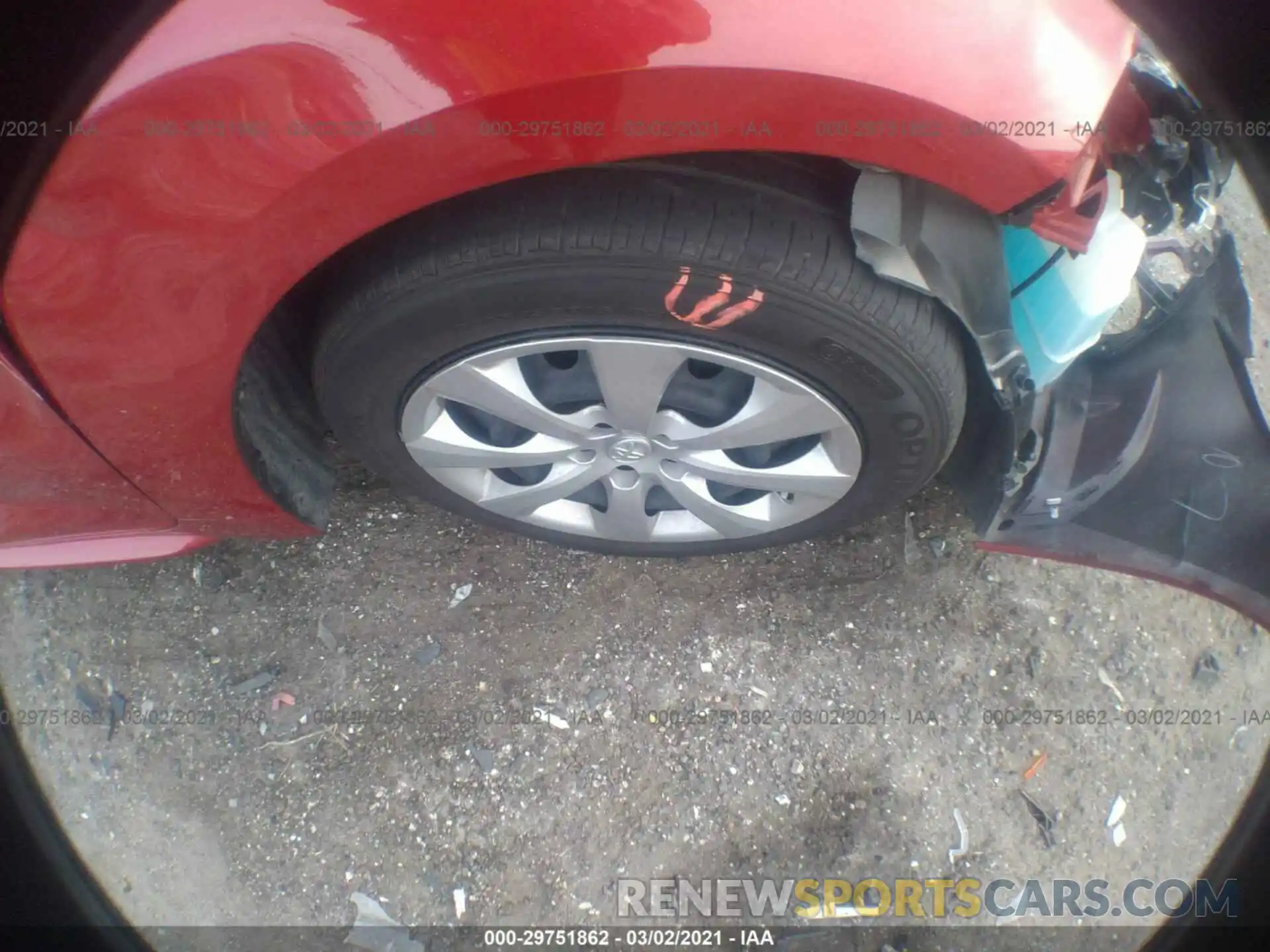 14 Photograph of a damaged car JTDEPMAE5MJ125255 TOYOTA COROLLA 2021