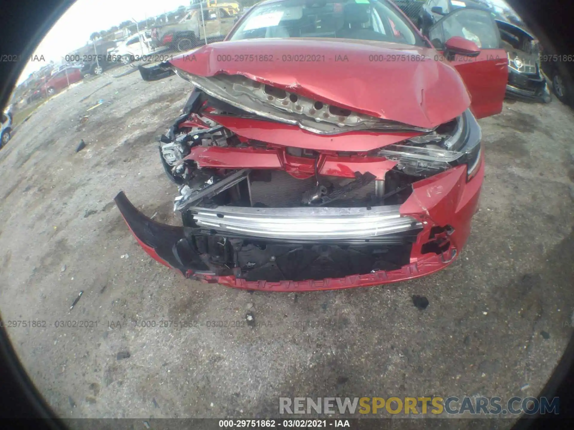 6 Photograph of a damaged car JTDEPMAE5MJ125255 TOYOTA COROLLA 2021