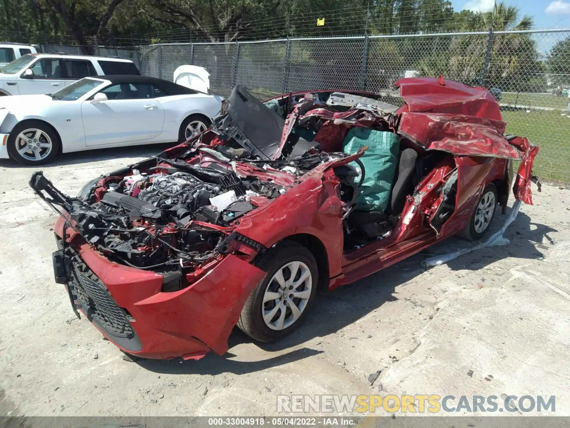 2 Photograph of a damaged car JTDEPMAE5MJ125482 TOYOTA COROLLA 2021