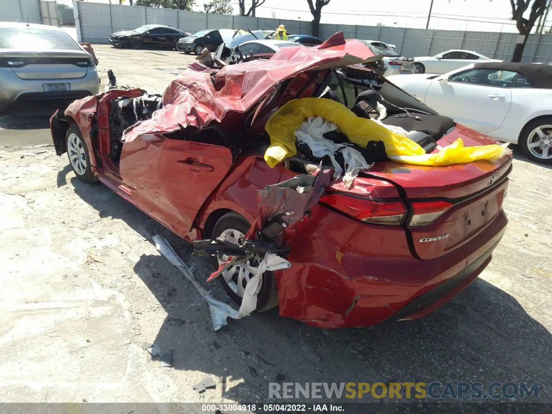 3 Photograph of a damaged car JTDEPMAE5MJ125482 TOYOTA COROLLA 2021