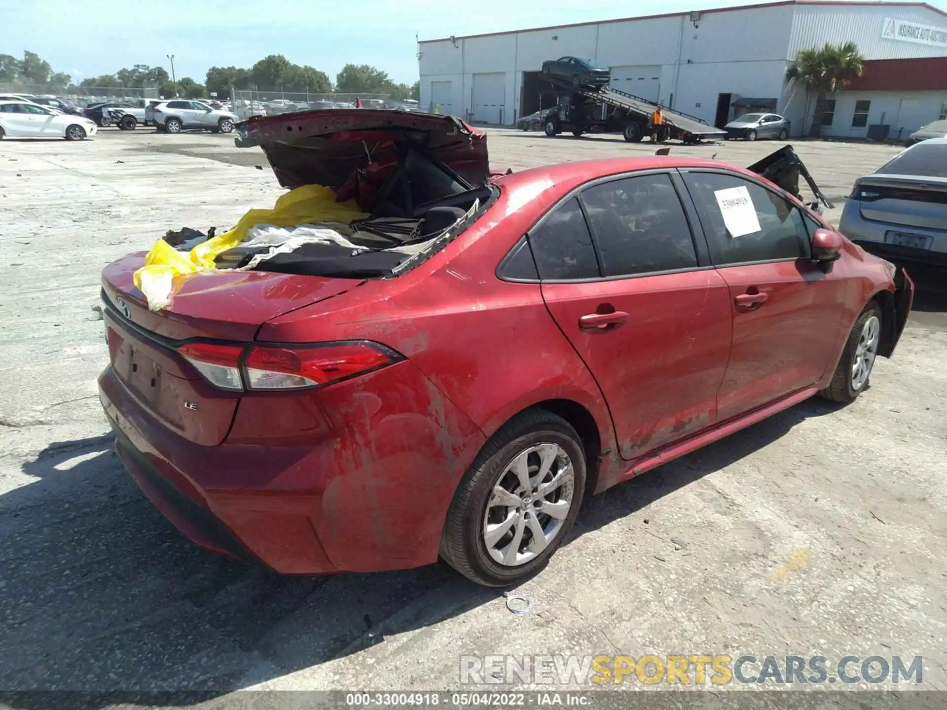 4 Photograph of a damaged car JTDEPMAE5MJ125482 TOYOTA COROLLA 2021