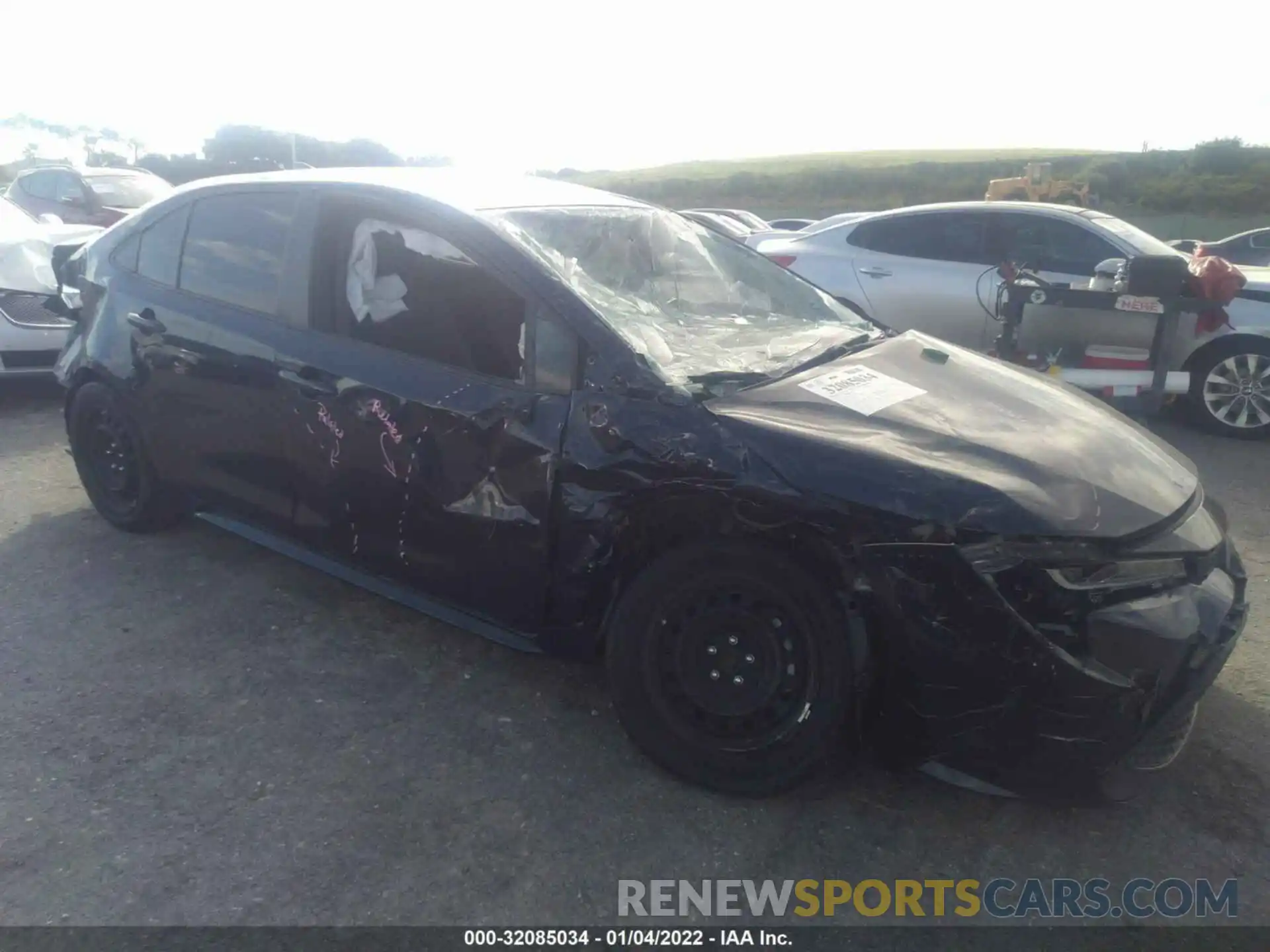 1 Photograph of a damaged car JTDEPMAE5MJ125742 TOYOTA COROLLA 2021