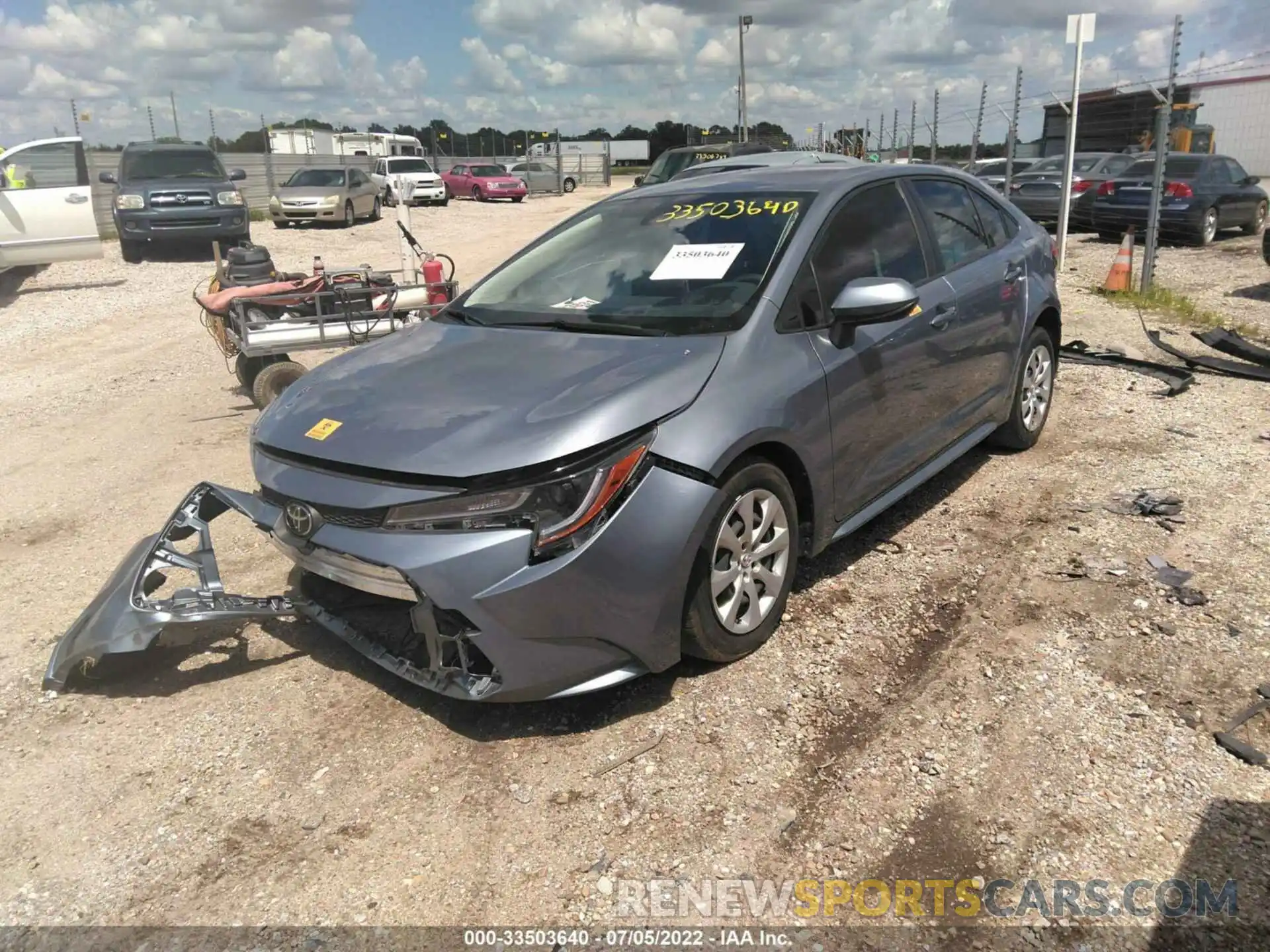 2 Photograph of a damaged car JTDEPMAE5MJ126311 TOYOTA COROLLA 2021