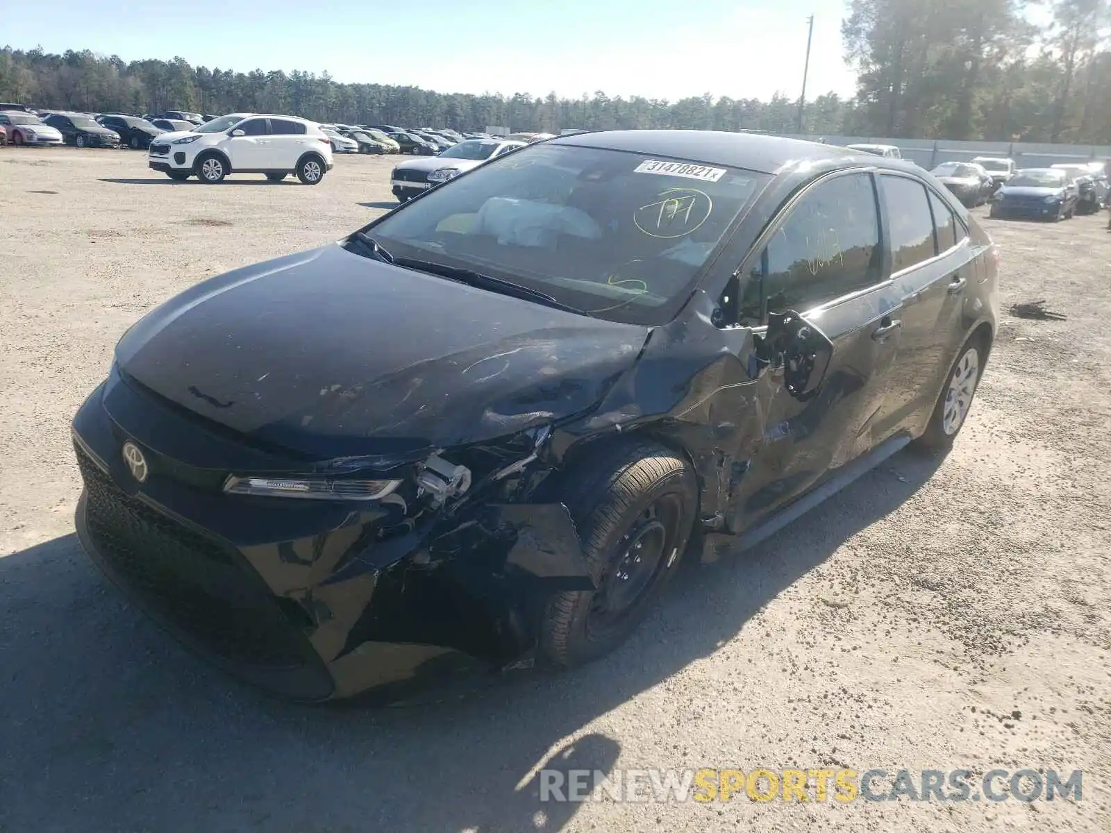 2 Photograph of a damaged car JTDEPMAE5MJ126700 TOYOTA COROLLA 2021