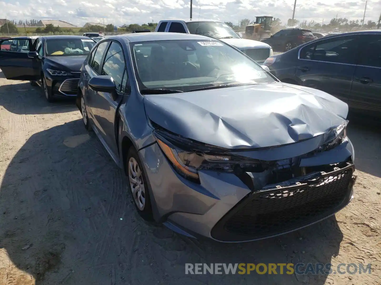 1 Photograph of a damaged car JTDEPMAE5MJ126714 TOYOTA COROLLA 2021