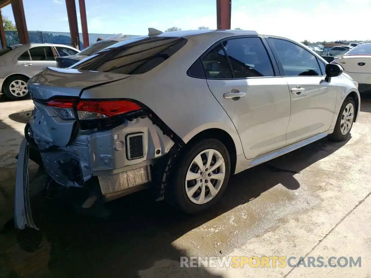 4 Photograph of a damaged car JTDEPMAE5MJ126776 TOYOTA COROLLA 2021