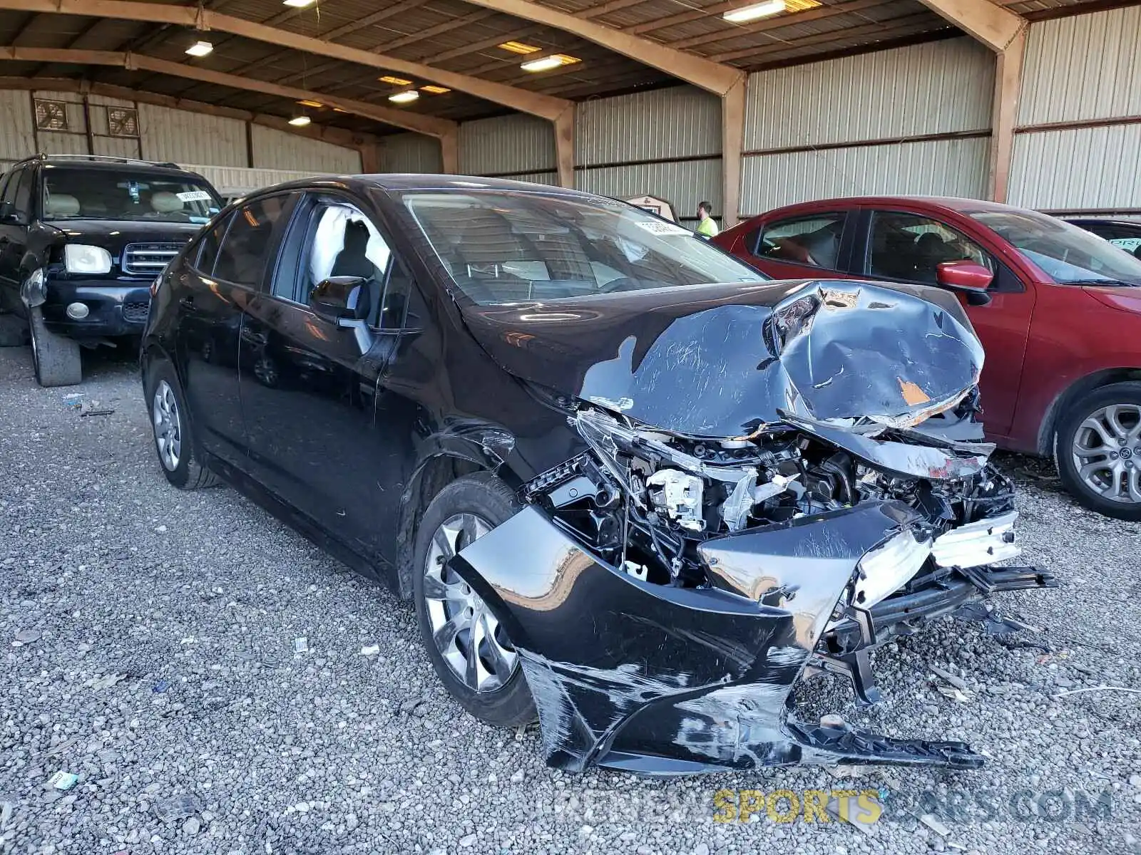 1 Photograph of a damaged car JTDEPMAE5MJ127104 TOYOTA COROLLA 2021