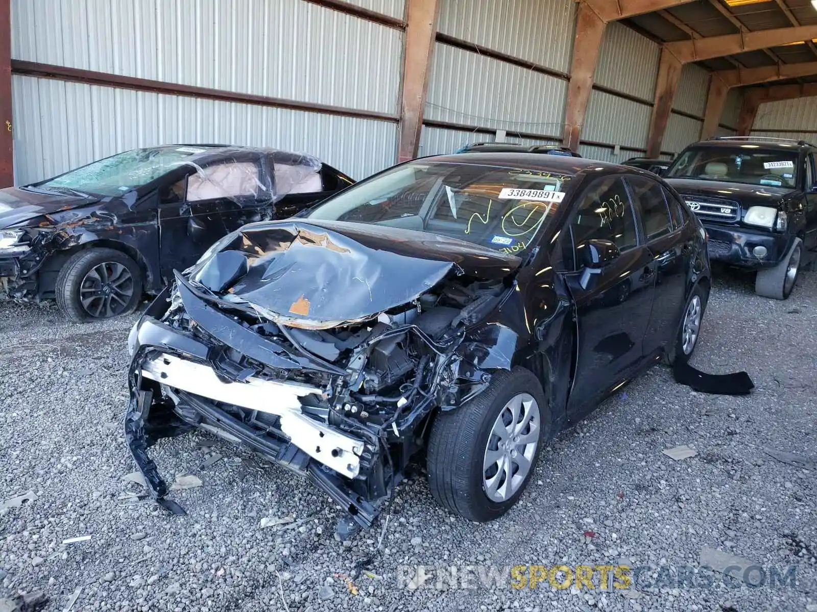 2 Photograph of a damaged car JTDEPMAE5MJ127104 TOYOTA COROLLA 2021