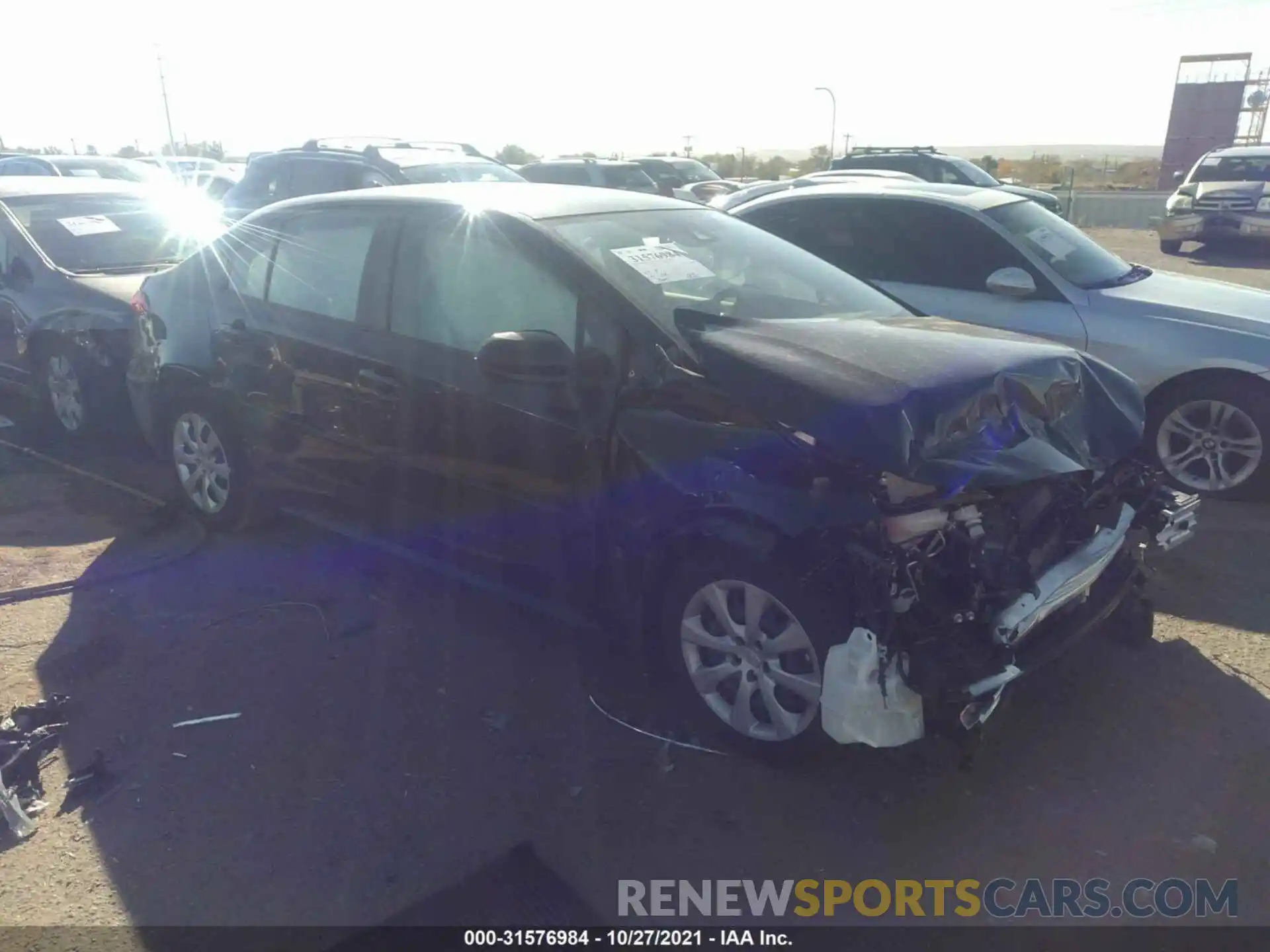 1 Photograph of a damaged car JTDEPMAE5MJ127605 TOYOTA COROLLA 2021