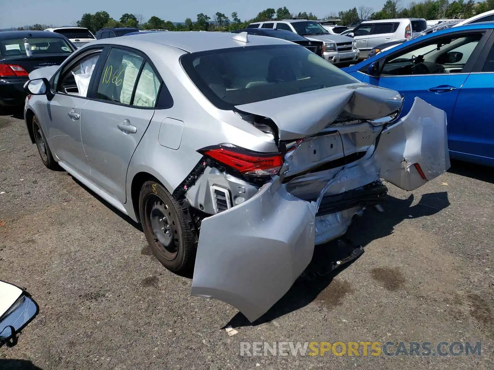 3 Photograph of a damaged car JTDEPMAE5MJ128141 TOYOTA COROLLA 2021