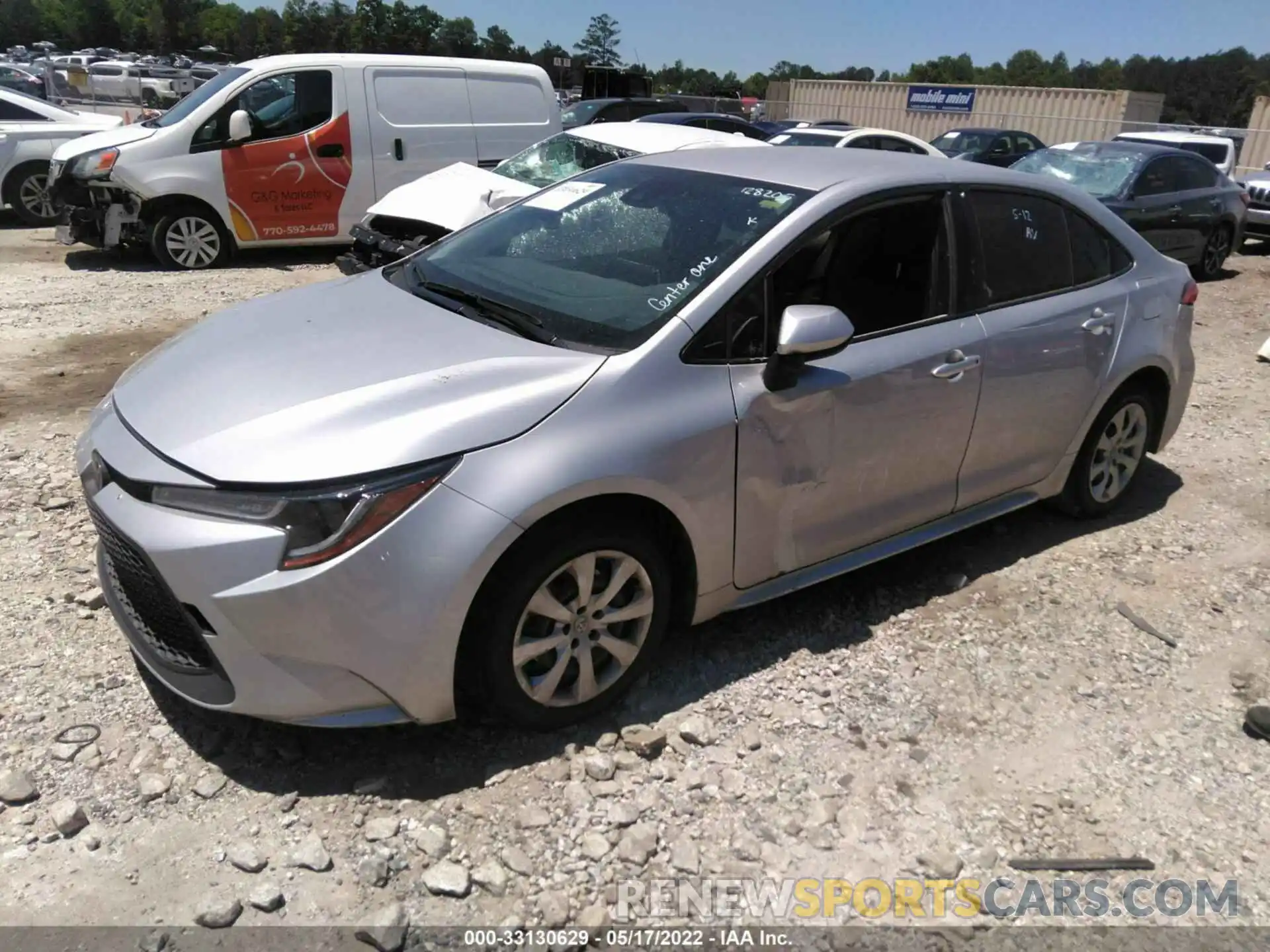 2 Photograph of a damaged car JTDEPMAE5MJ128205 TOYOTA COROLLA 2021