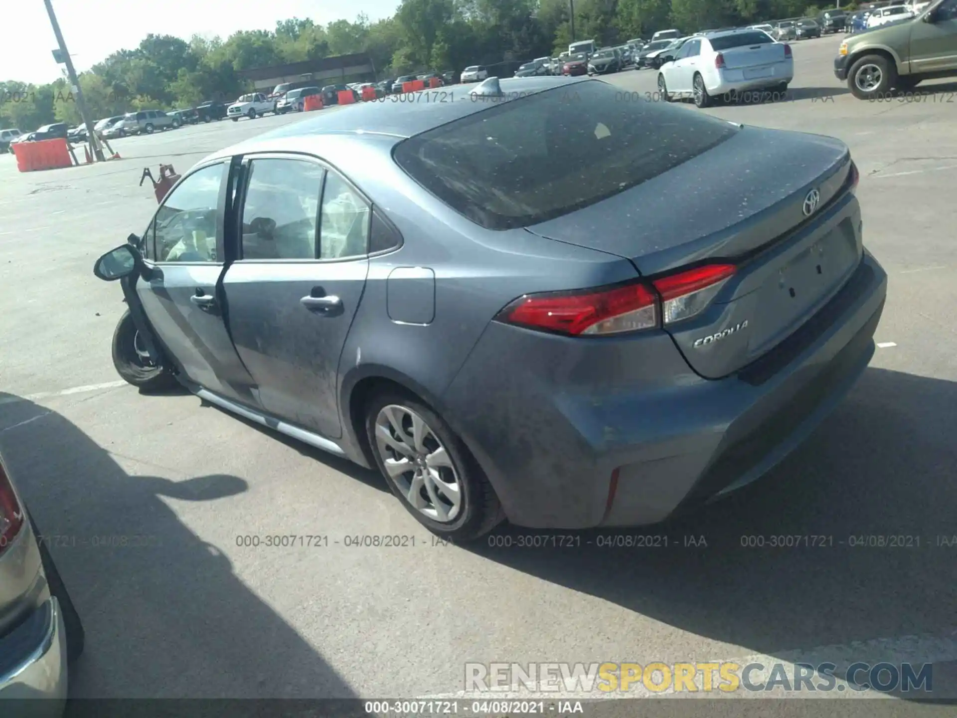 3 Photograph of a damaged car JTDEPMAE5MJ128494 TOYOTA COROLLA 2021