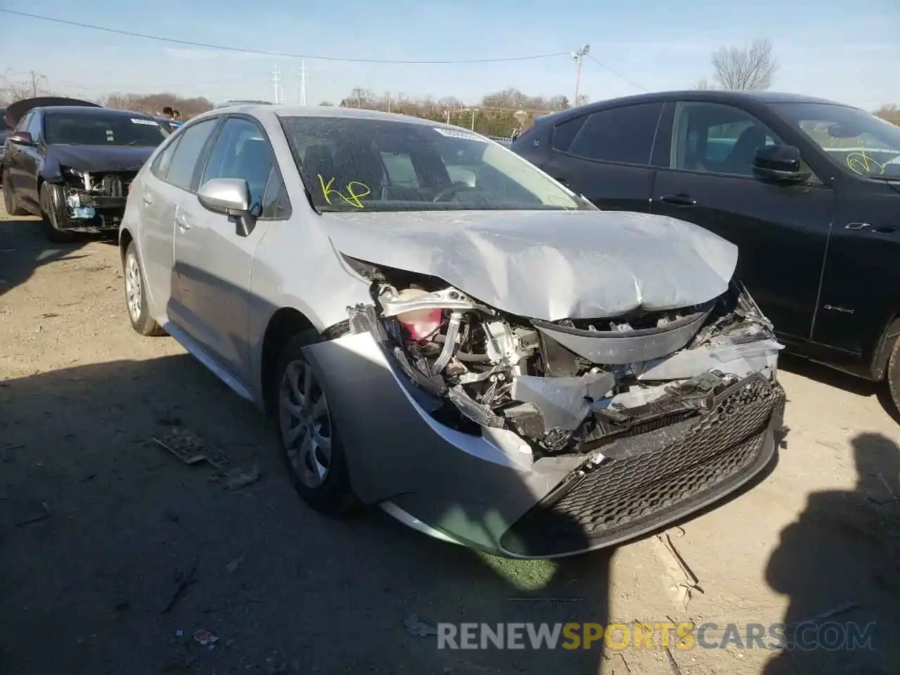 1 Photograph of a damaged car JTDEPMAE5MJ129418 TOYOTA COROLLA 2021