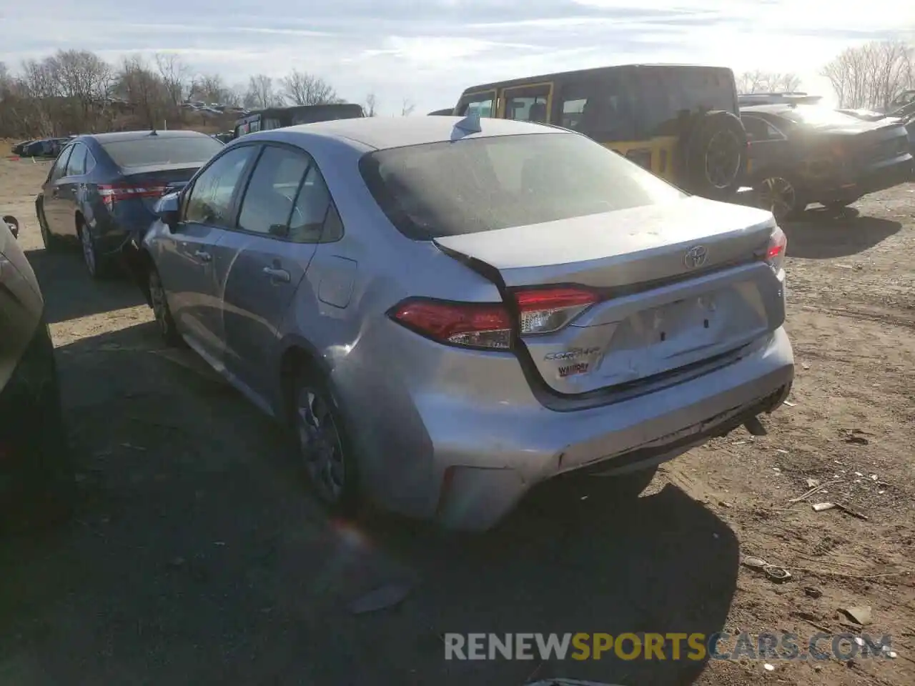 3 Photograph of a damaged car JTDEPMAE5MJ129418 TOYOTA COROLLA 2021