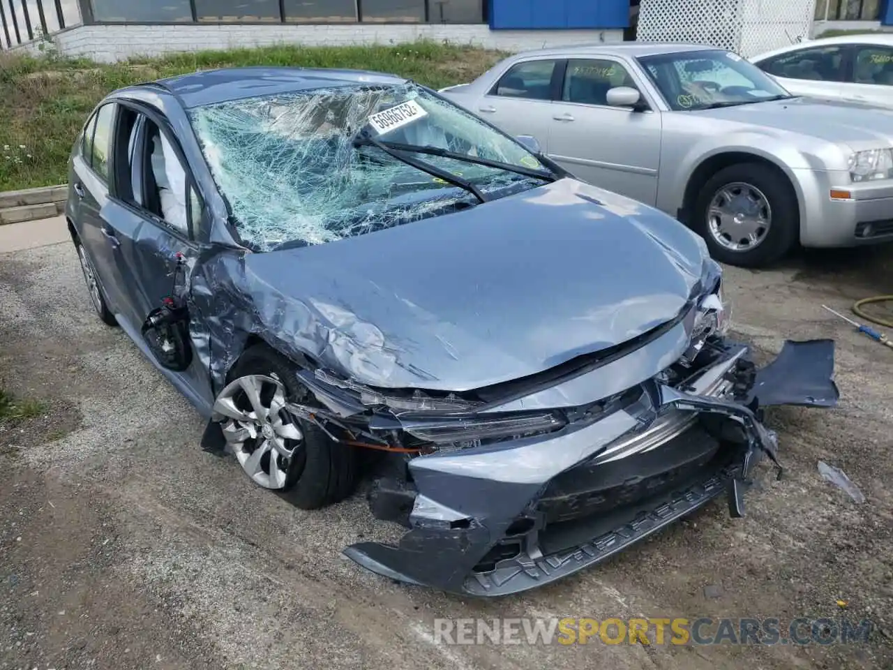 1 Photograph of a damaged car JTDEPMAE5MJ130410 TOYOTA COROLLA 2021