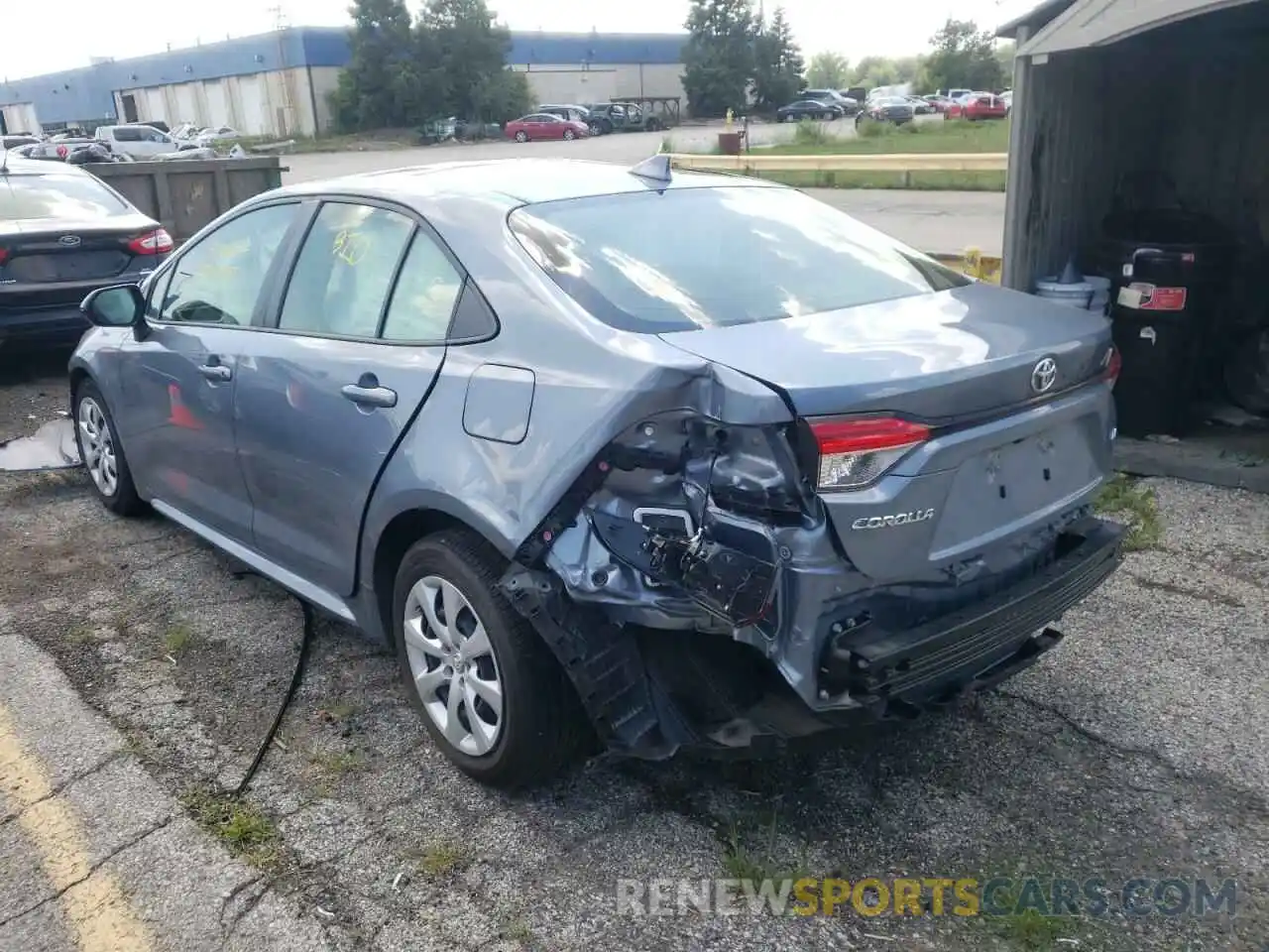 3 Photograph of a damaged car JTDEPMAE5MJ130410 TOYOTA COROLLA 2021