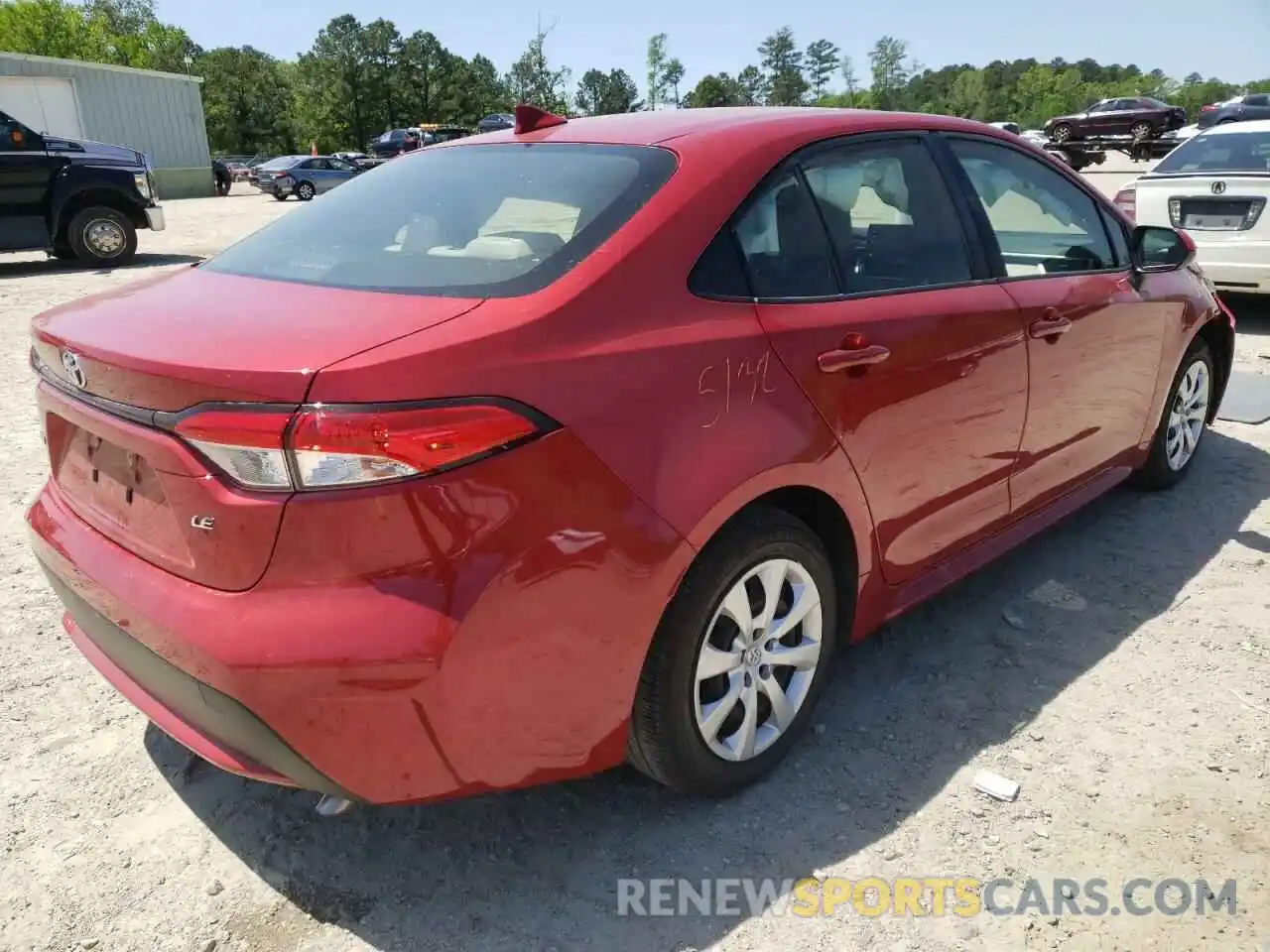 4 Photograph of a damaged car JTDEPMAE5MJ130794 TOYOTA COROLLA 2021