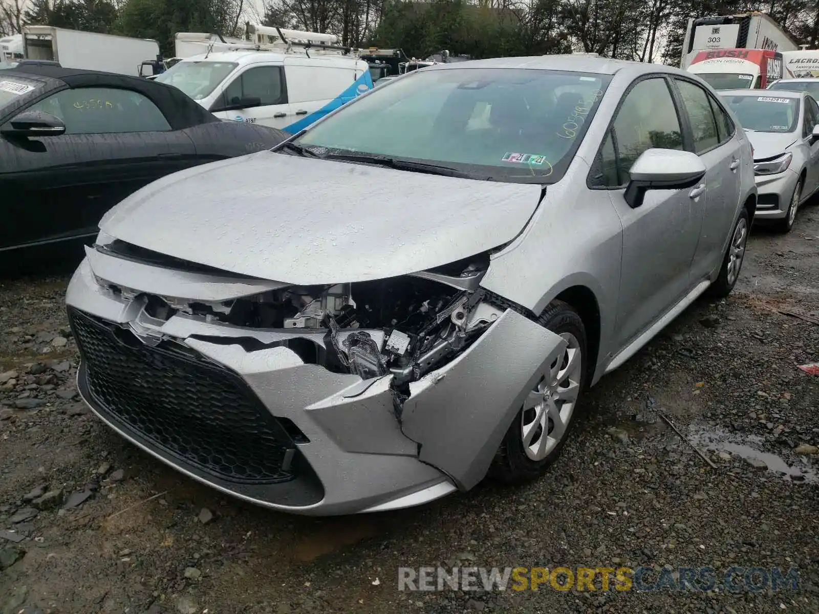 2 Photograph of a damaged car JTDEPMAE5MJ131783 TOYOTA COROLLA 2021