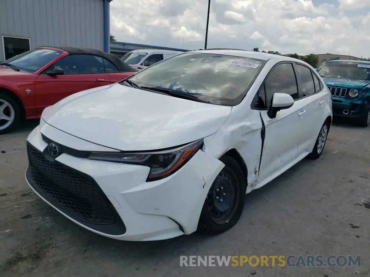 2 Photograph of a damaged car JTDEPMAE5MJ133050 TOYOTA COROLLA 2021