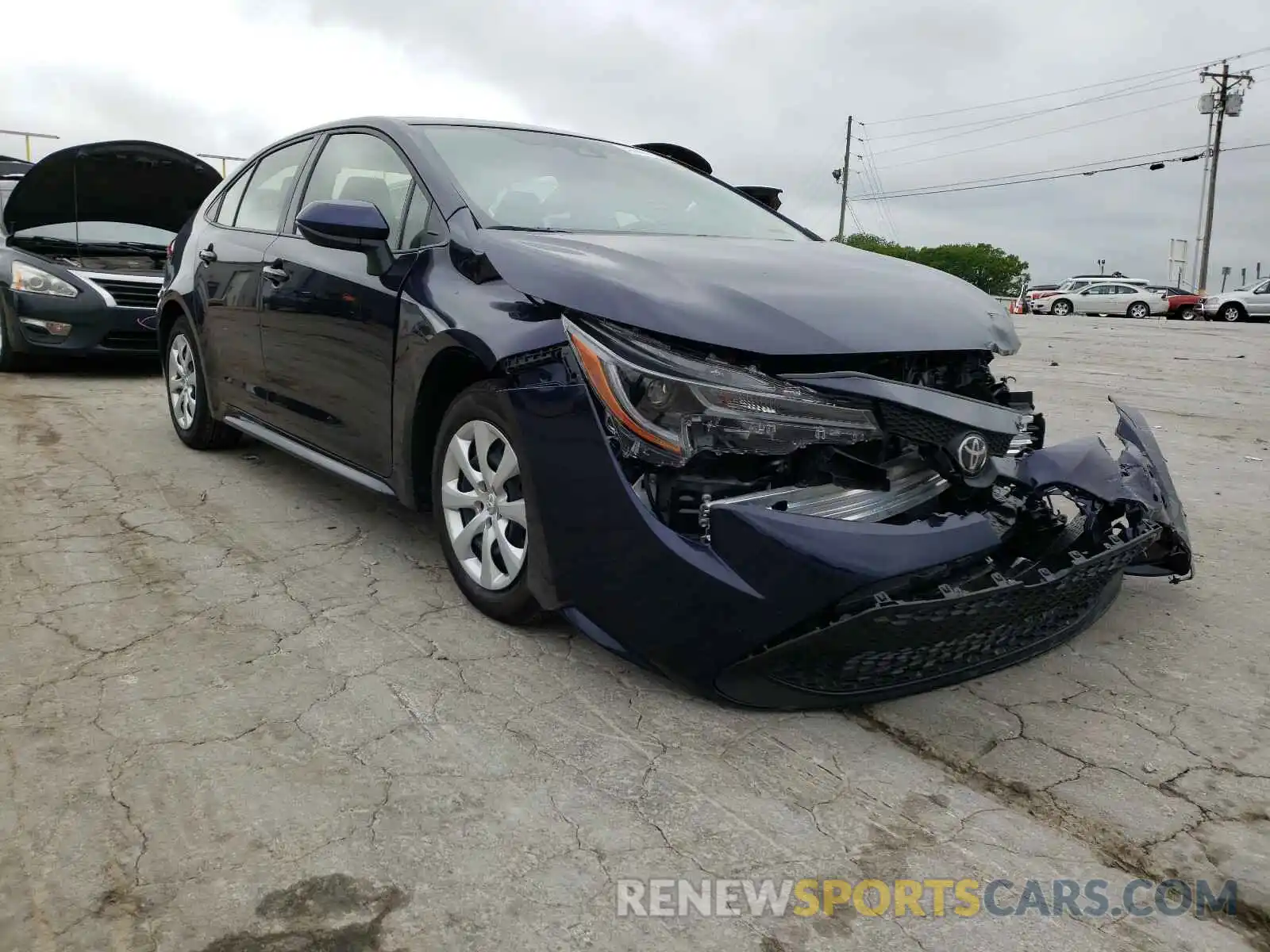 1 Photograph of a damaged car JTDEPMAE5MJ133081 TOYOTA COROLLA 2021