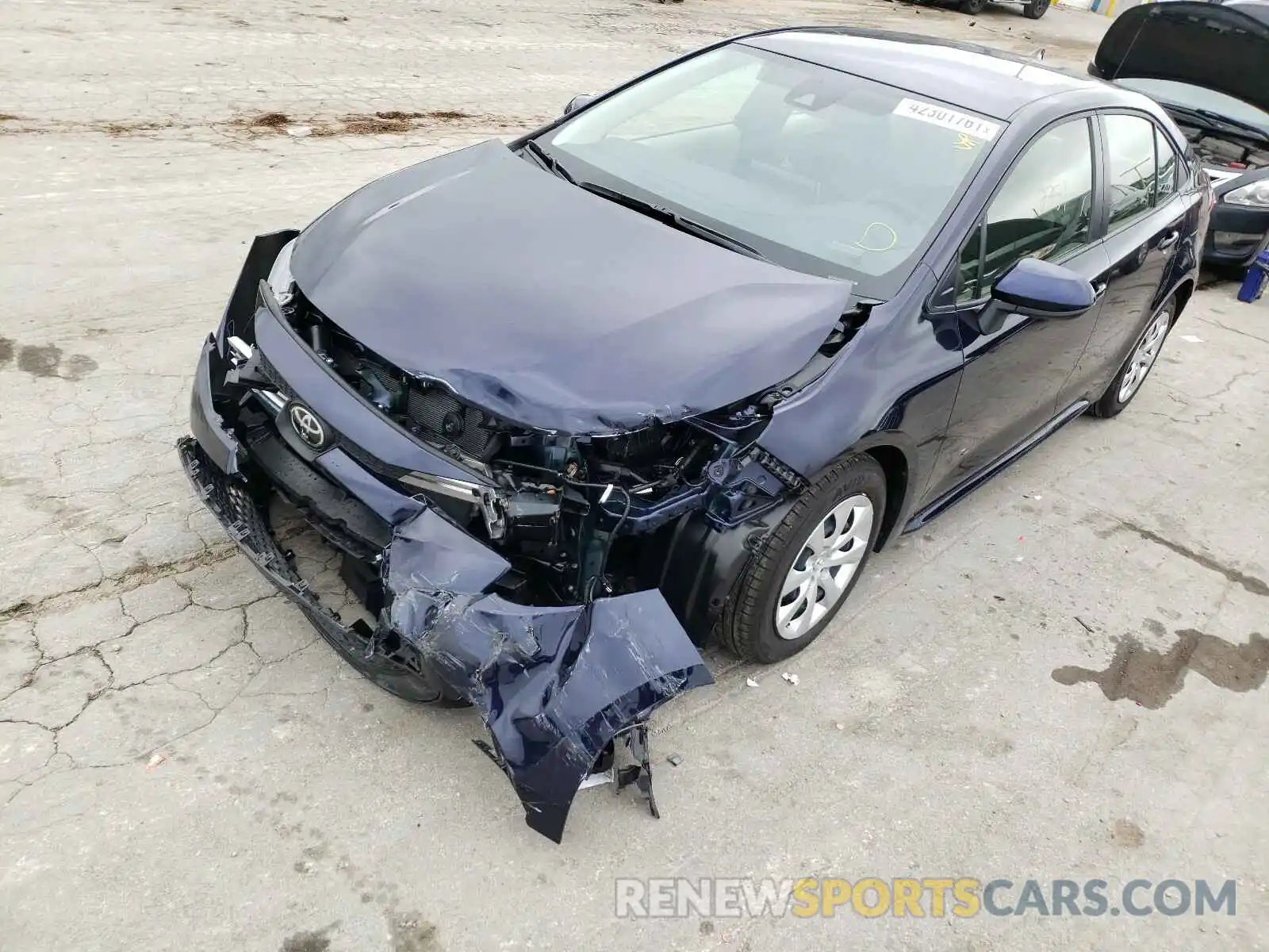 2 Photograph of a damaged car JTDEPMAE5MJ133081 TOYOTA COROLLA 2021