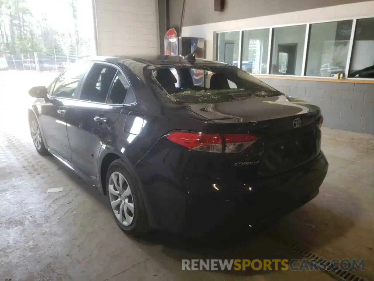 3 Photograph of a damaged car JTDEPMAE5MJ135056 TOYOTA COROLLA 2021