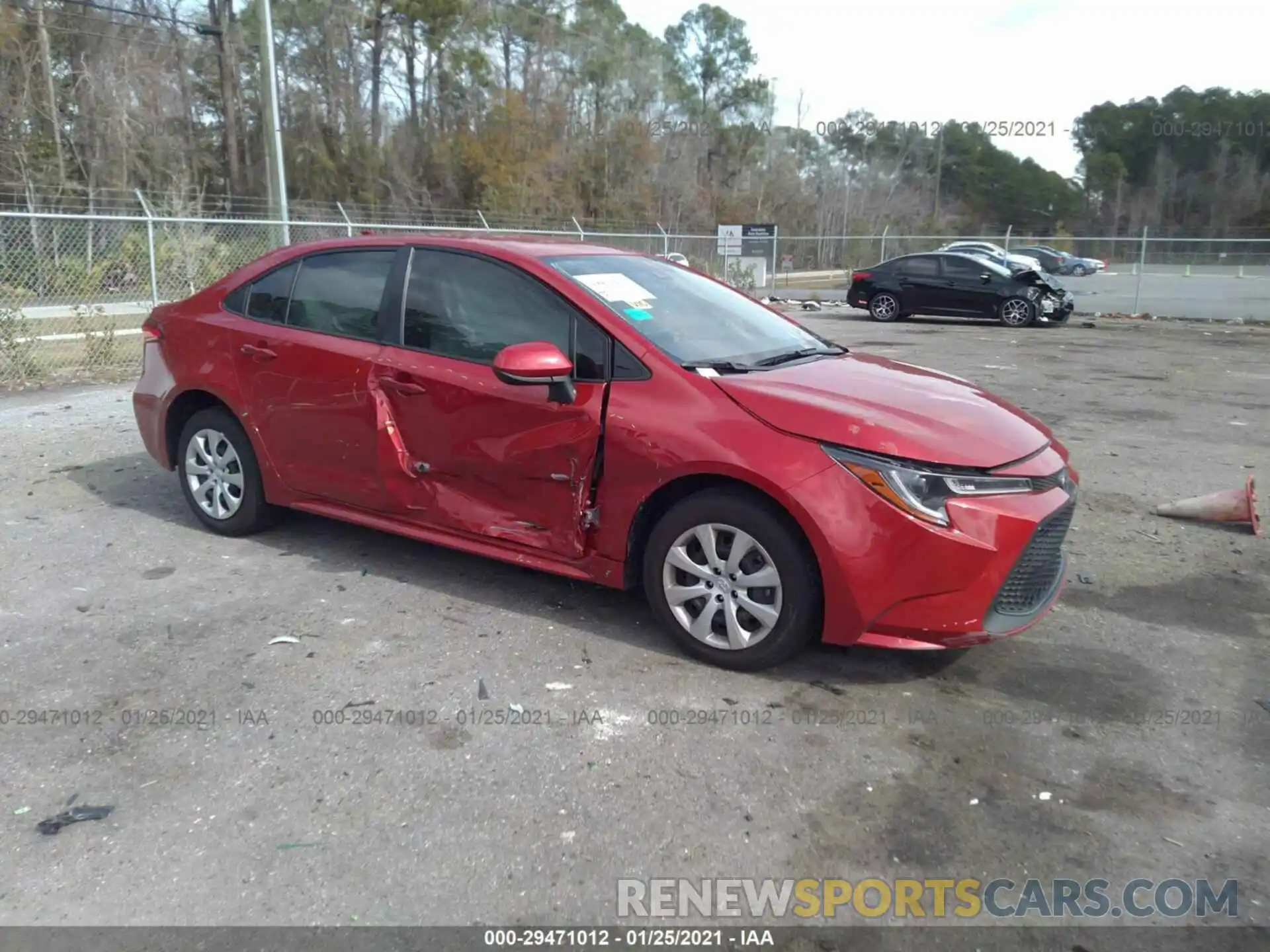 1 Photograph of a damaged car JTDEPMAE5MJ135672 TOYOTA COROLLA 2021