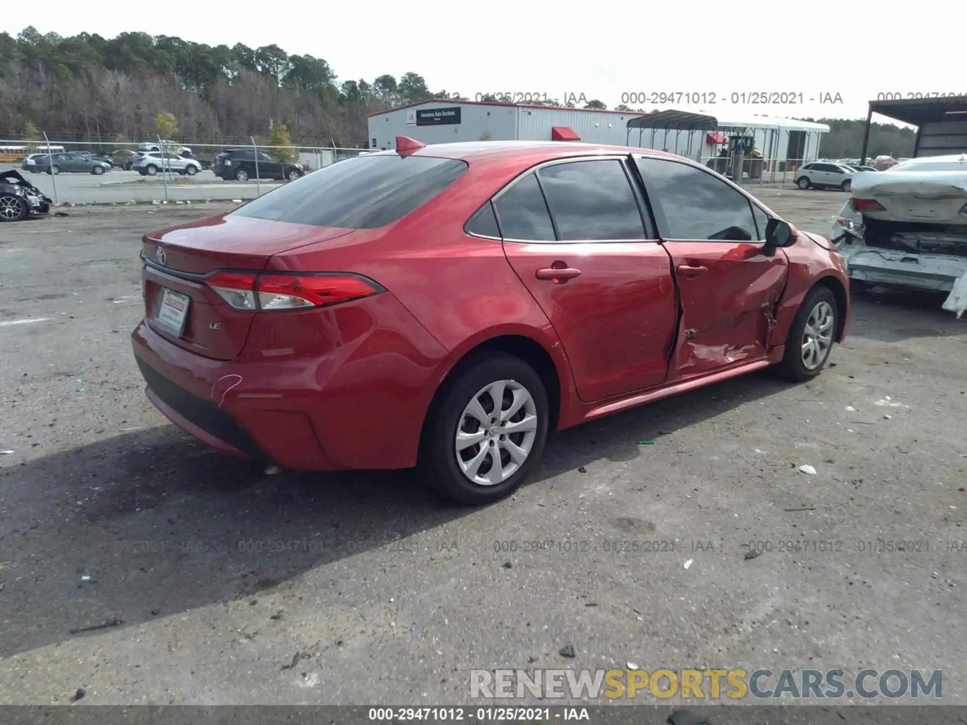 4 Photograph of a damaged car JTDEPMAE5MJ135672 TOYOTA COROLLA 2021