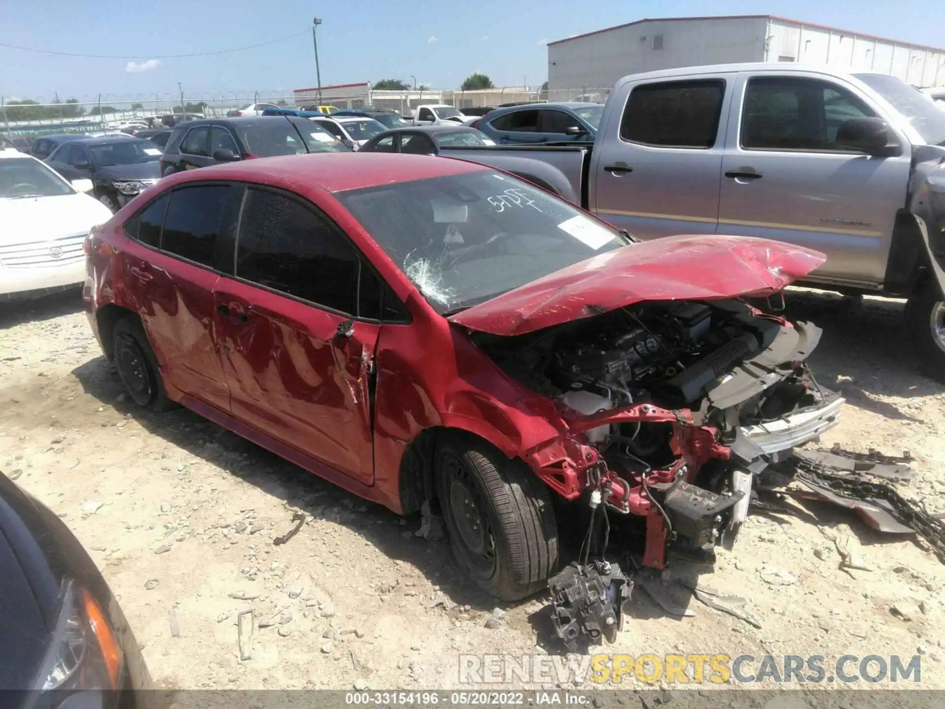 1 Photograph of a damaged car JTDEPMAE5MJ136210 TOYOTA COROLLA 2021