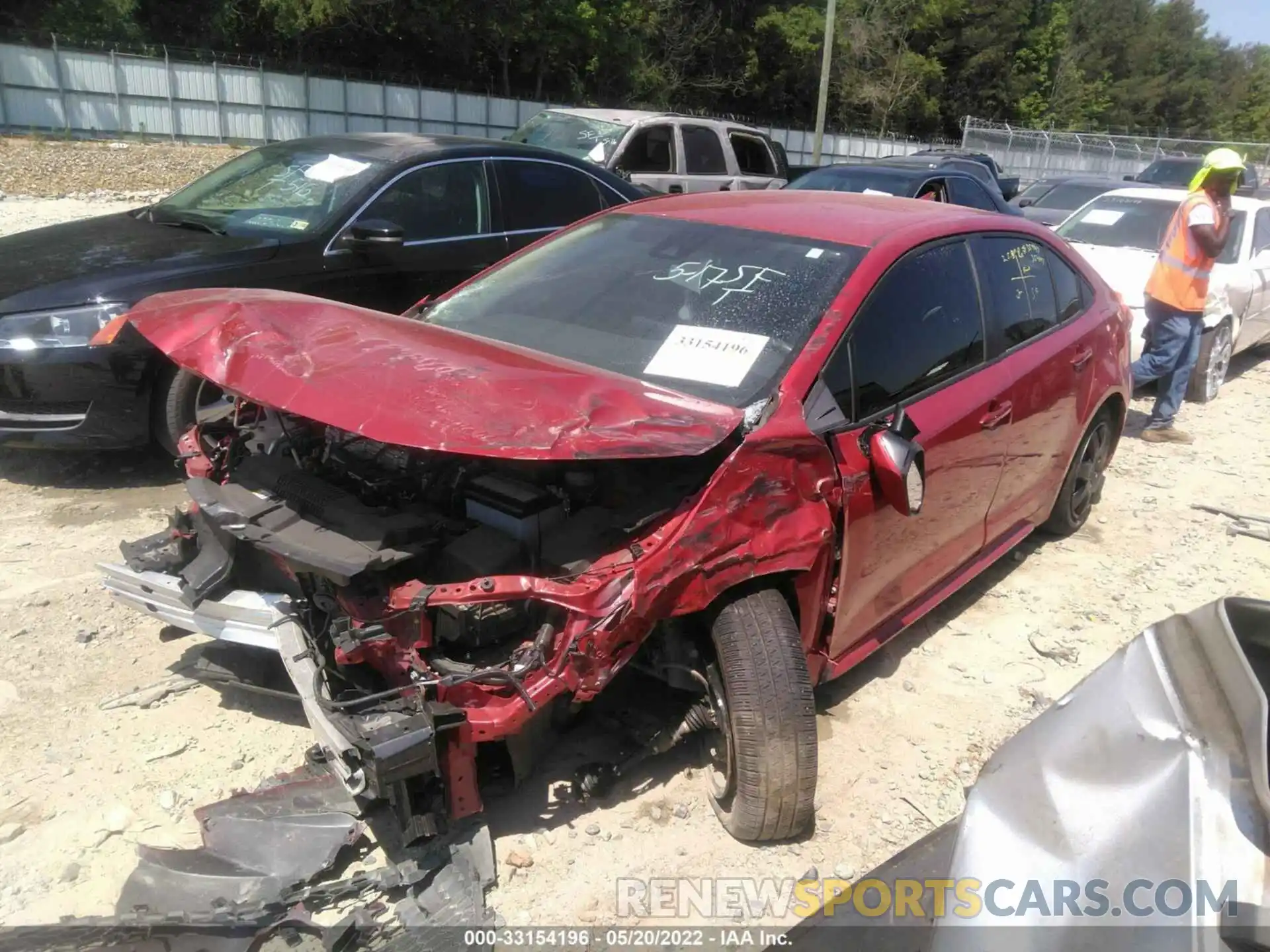 2 Photograph of a damaged car JTDEPMAE5MJ136210 TOYOTA COROLLA 2021