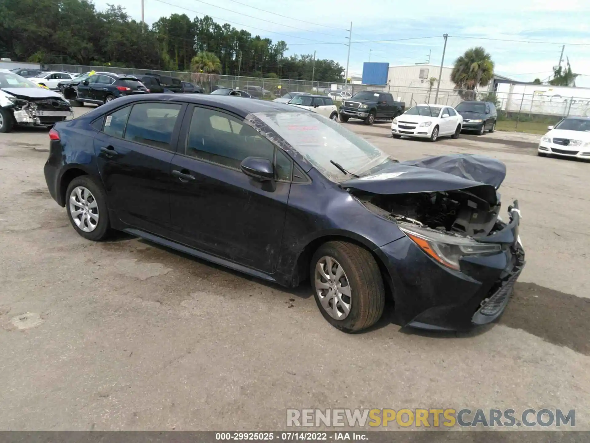 1 Photograph of a damaged car JTDEPMAE5MJ136594 TOYOTA COROLLA 2021