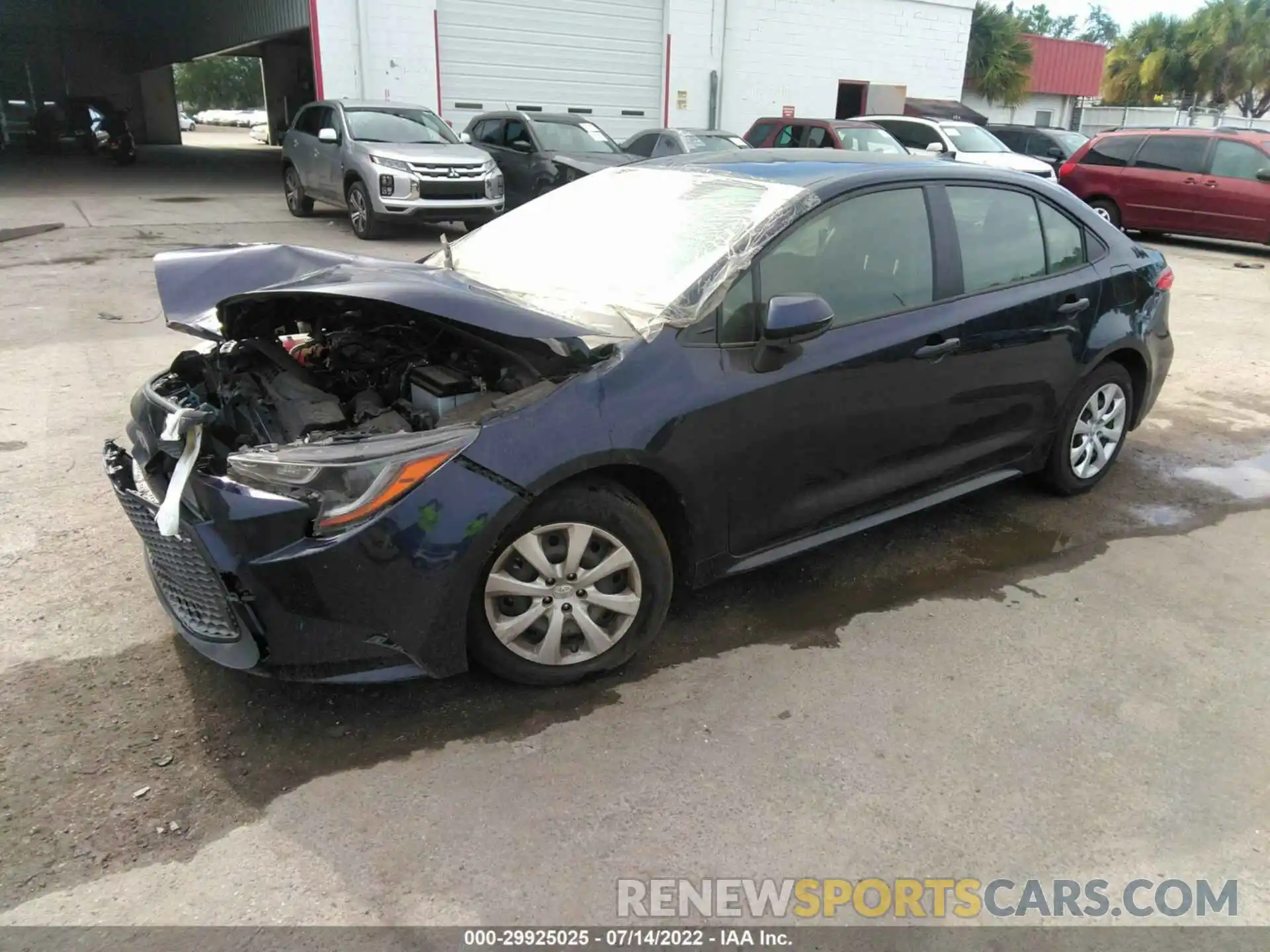 2 Photograph of a damaged car JTDEPMAE5MJ136594 TOYOTA COROLLA 2021