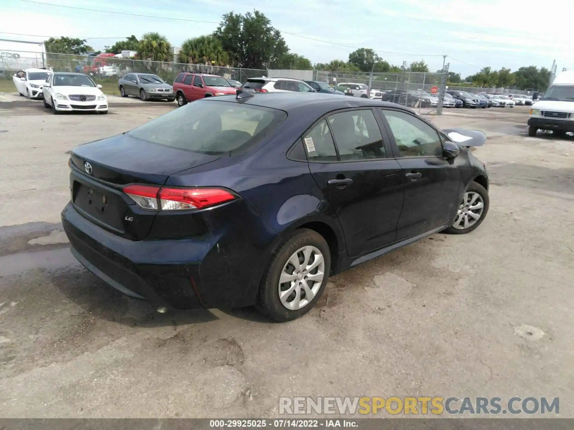 4 Photograph of a damaged car JTDEPMAE5MJ136594 TOYOTA COROLLA 2021