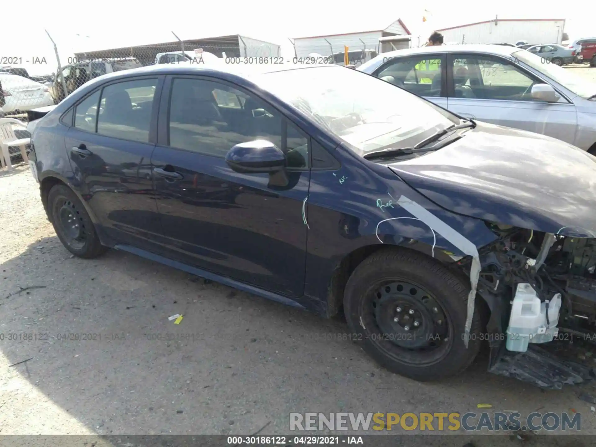 1 Photograph of a damaged car JTDEPMAE5MJ137129 TOYOTA COROLLA 2021