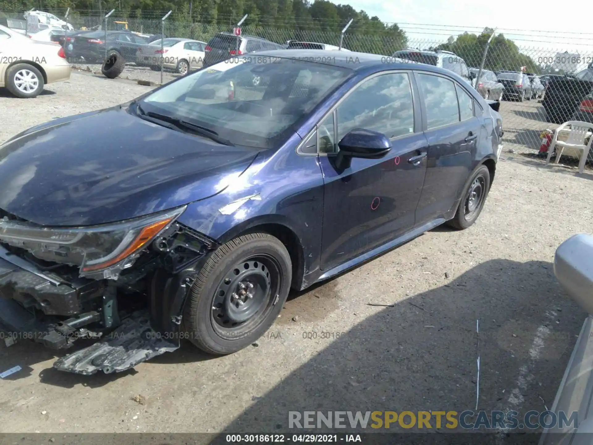 2 Photograph of a damaged car JTDEPMAE5MJ137129 TOYOTA COROLLA 2021