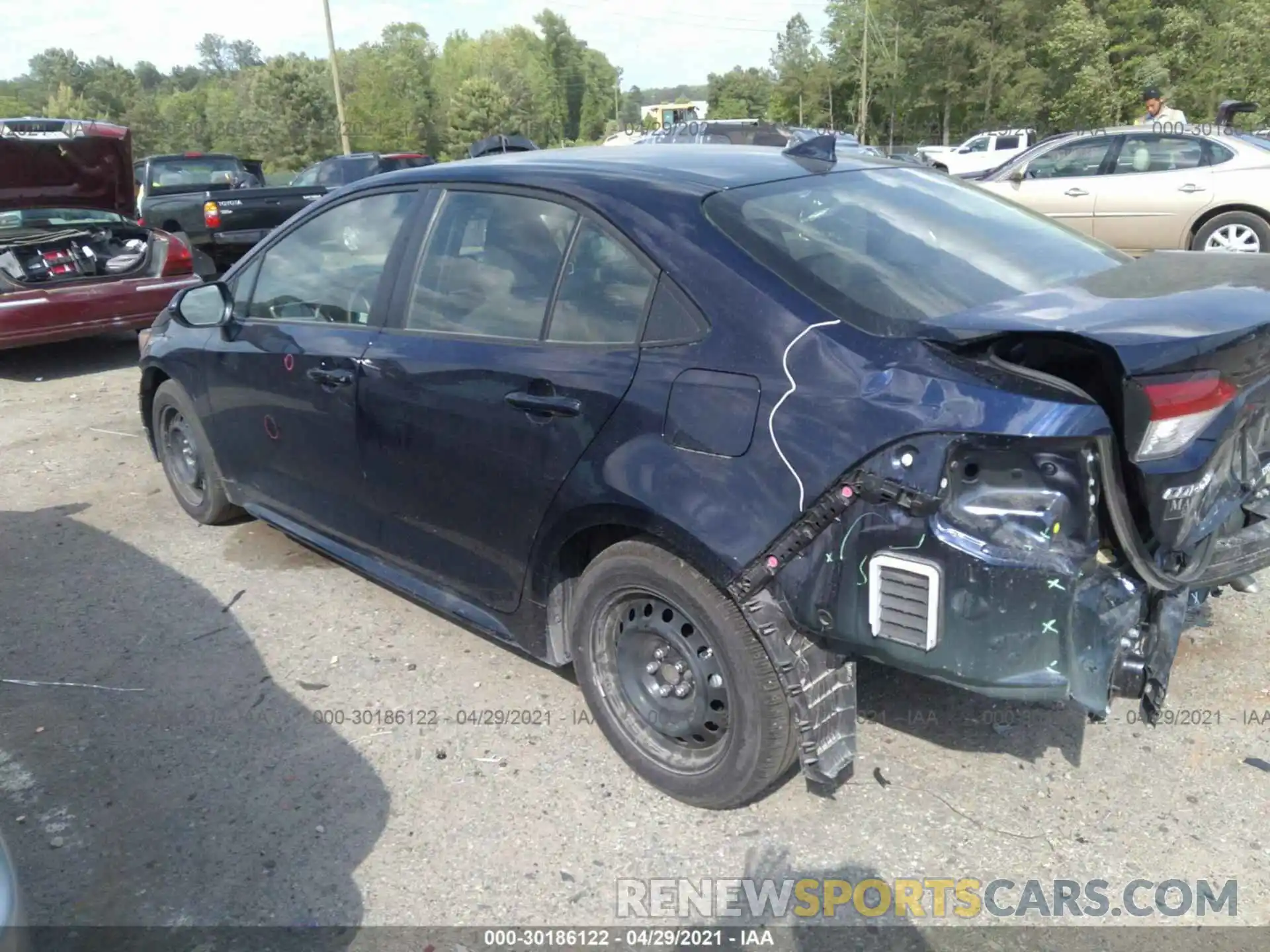 3 Photograph of a damaged car JTDEPMAE5MJ137129 TOYOTA COROLLA 2021