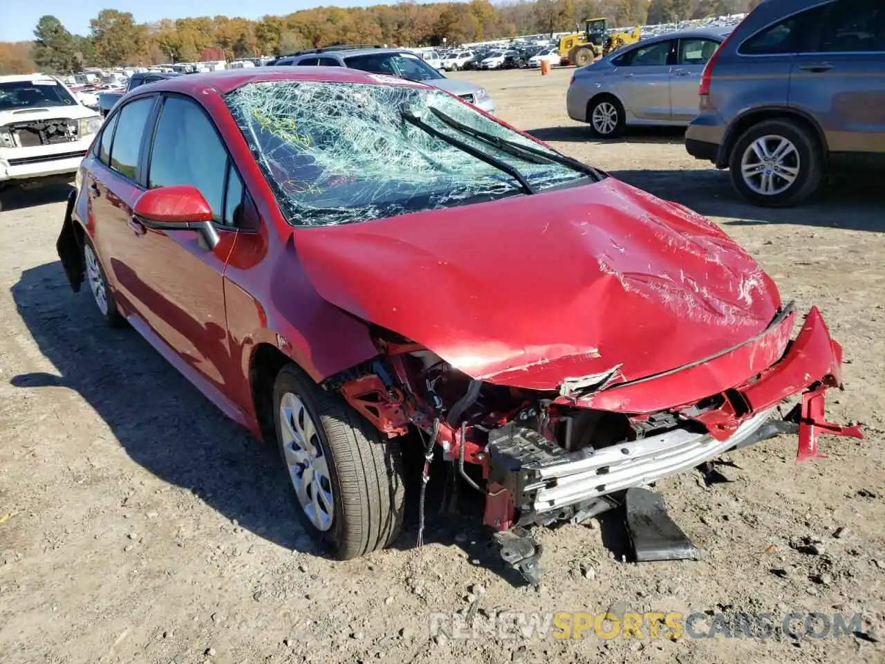 1 Photograph of a damaged car JTDEPMAE5MJ137275 TOYOTA COROLLA 2021