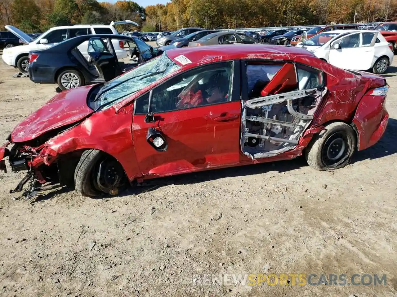 9 Photograph of a damaged car JTDEPMAE5MJ137275 TOYOTA COROLLA 2021